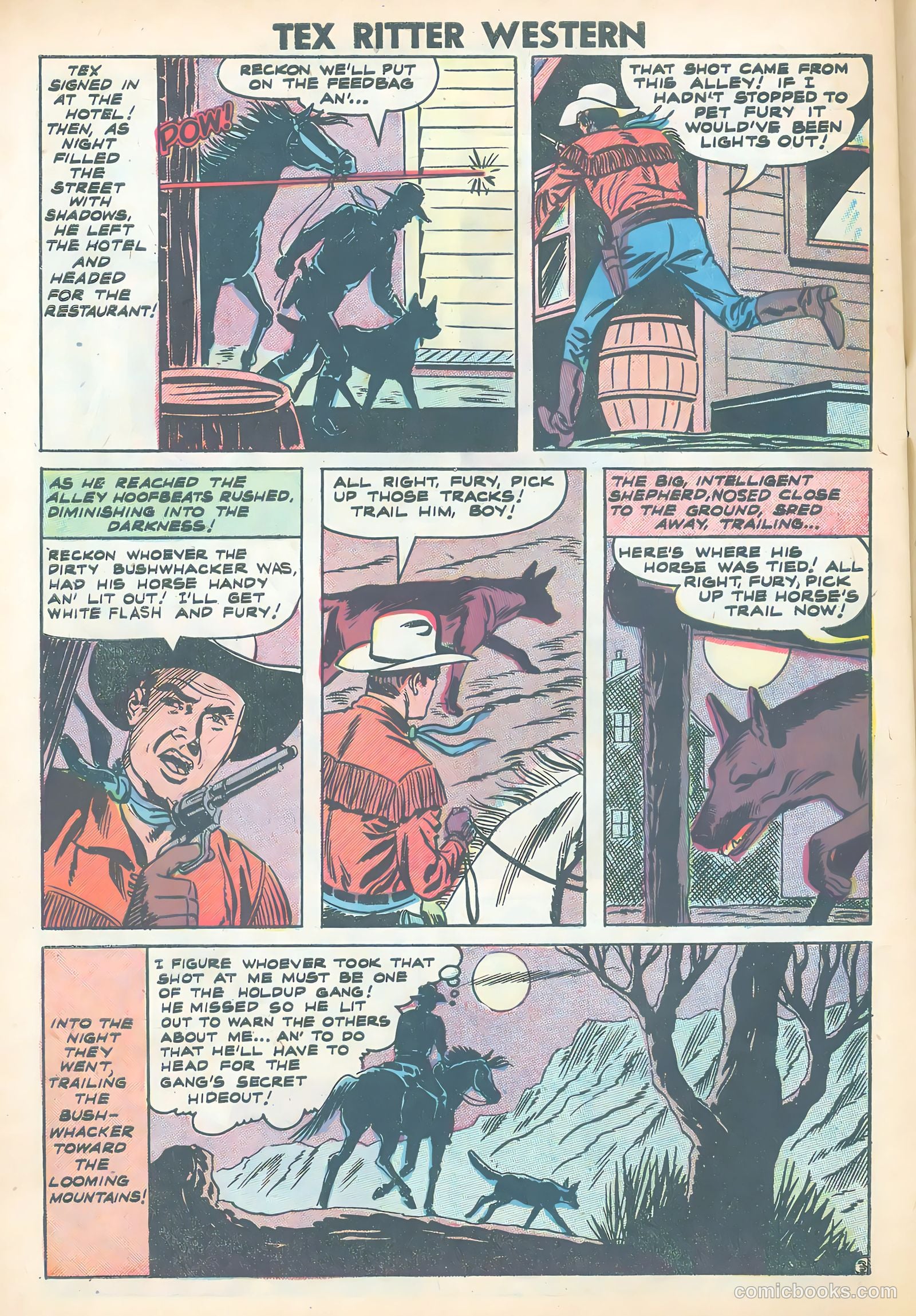 Tex Ritter Western #43 (1958) — page 30 of 36