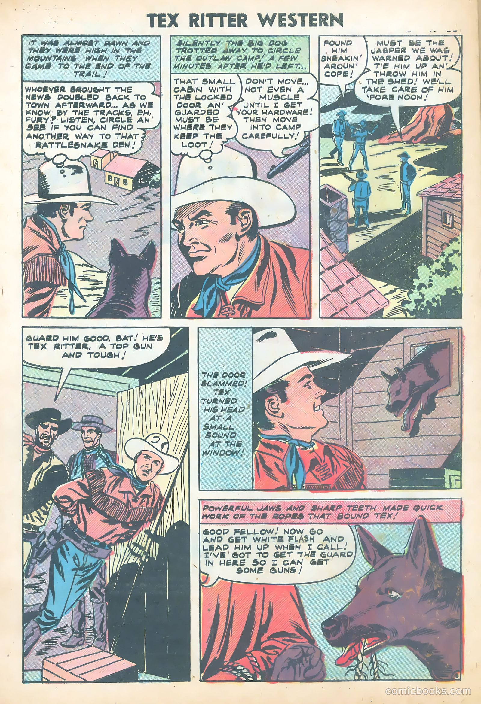 Tex Ritter Western #43 (1958) — page 32 of 36