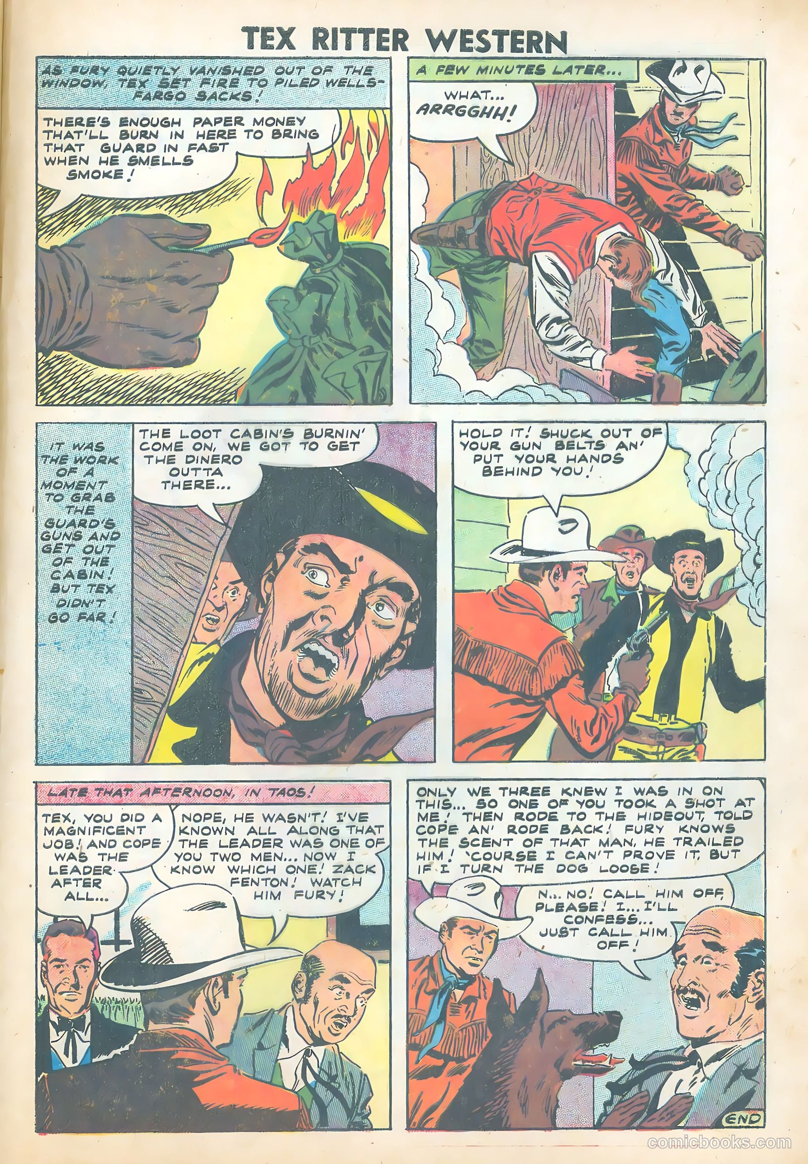 Tex Ritter Western #43 (1958) — page 33 of 36