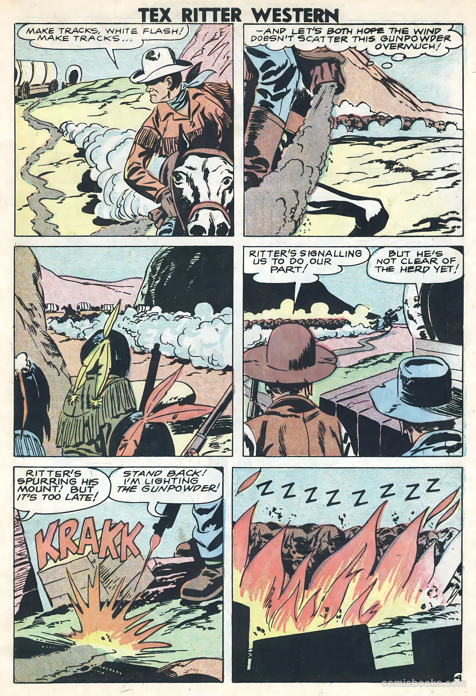 Tex Ritter Western #44 (1959) — page 7 of 36