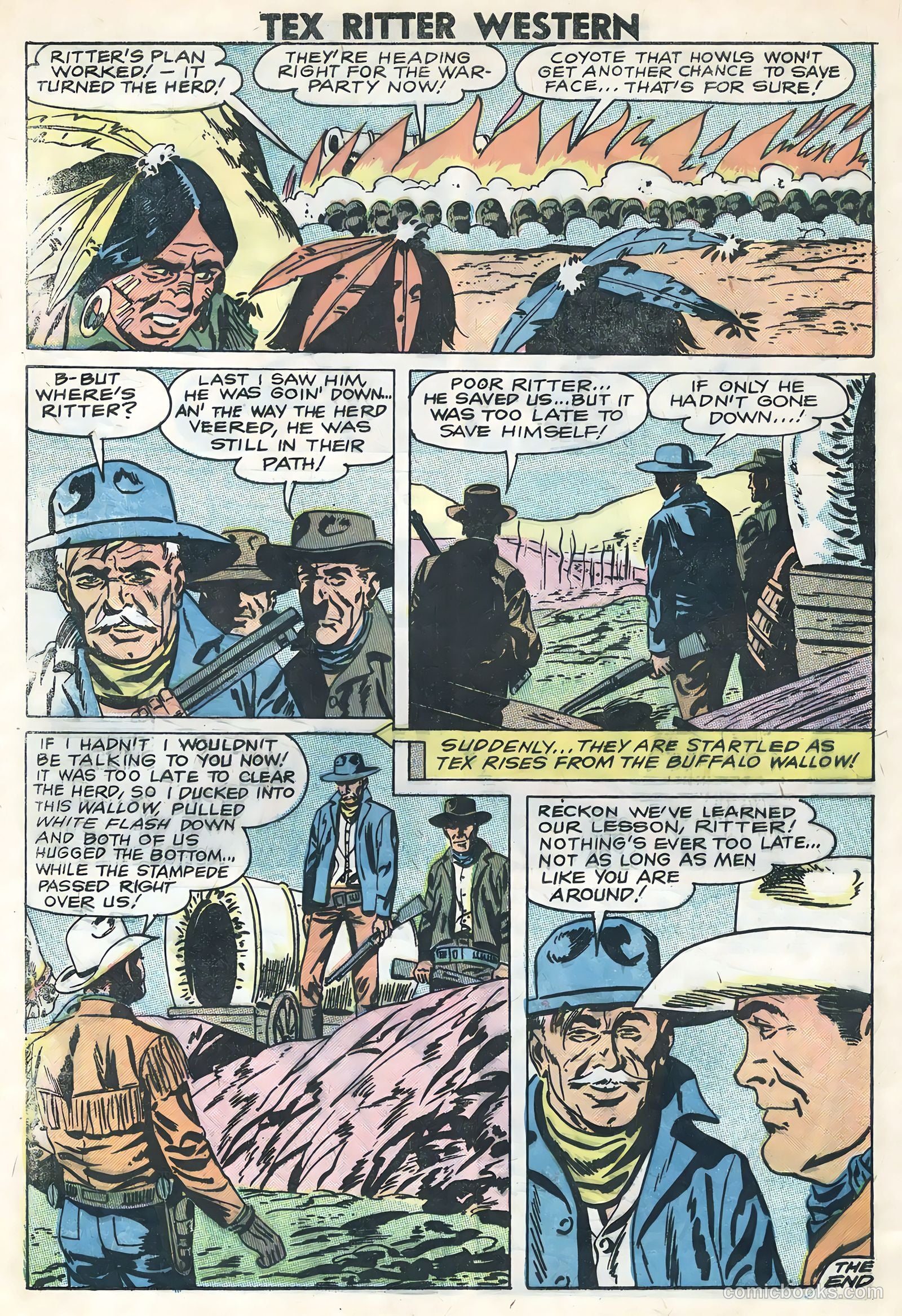 Tex Ritter Western #44 (1959) — page 8 of 36