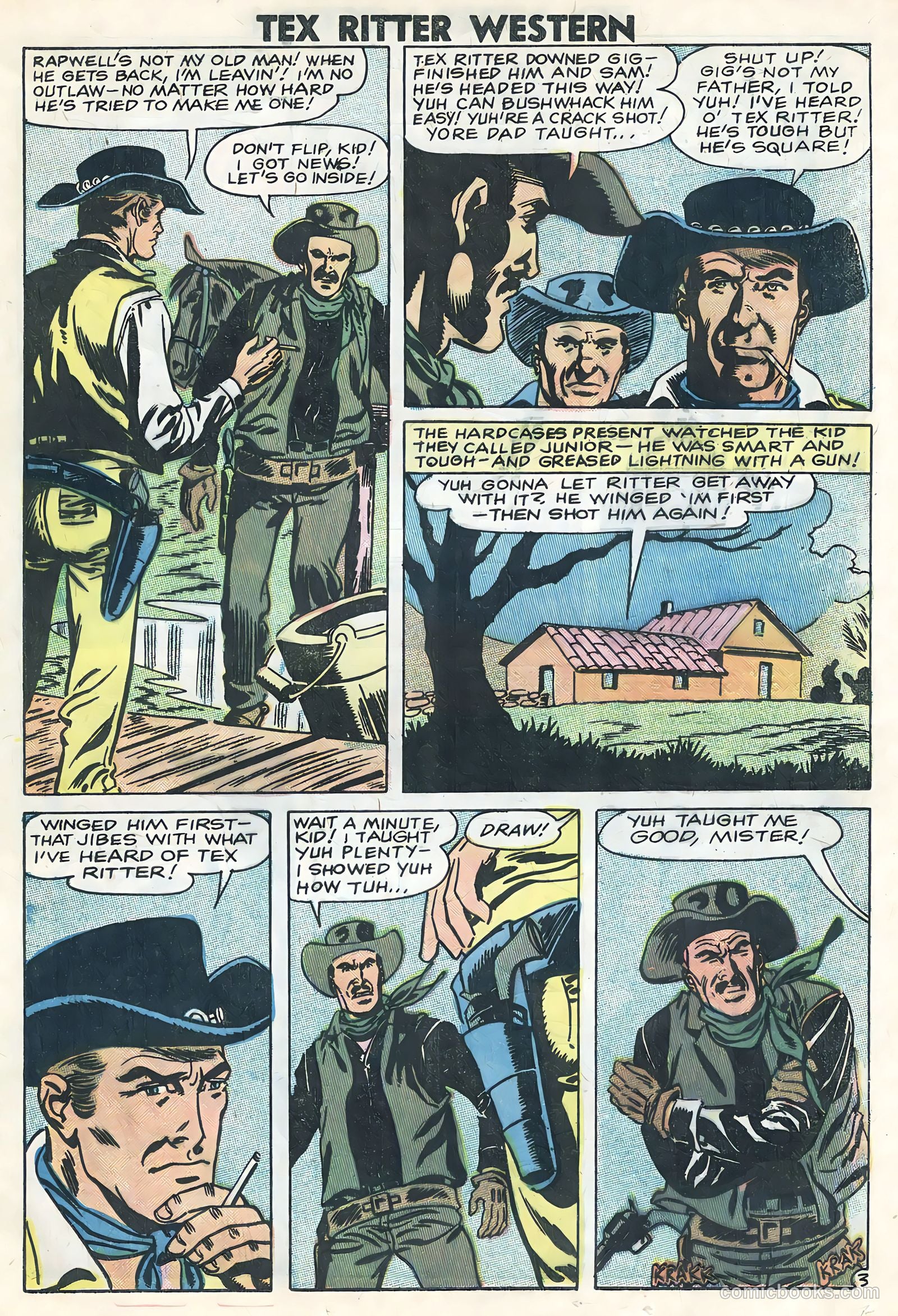 Tex Ritter Western #44 (1959) — page 17 of 36