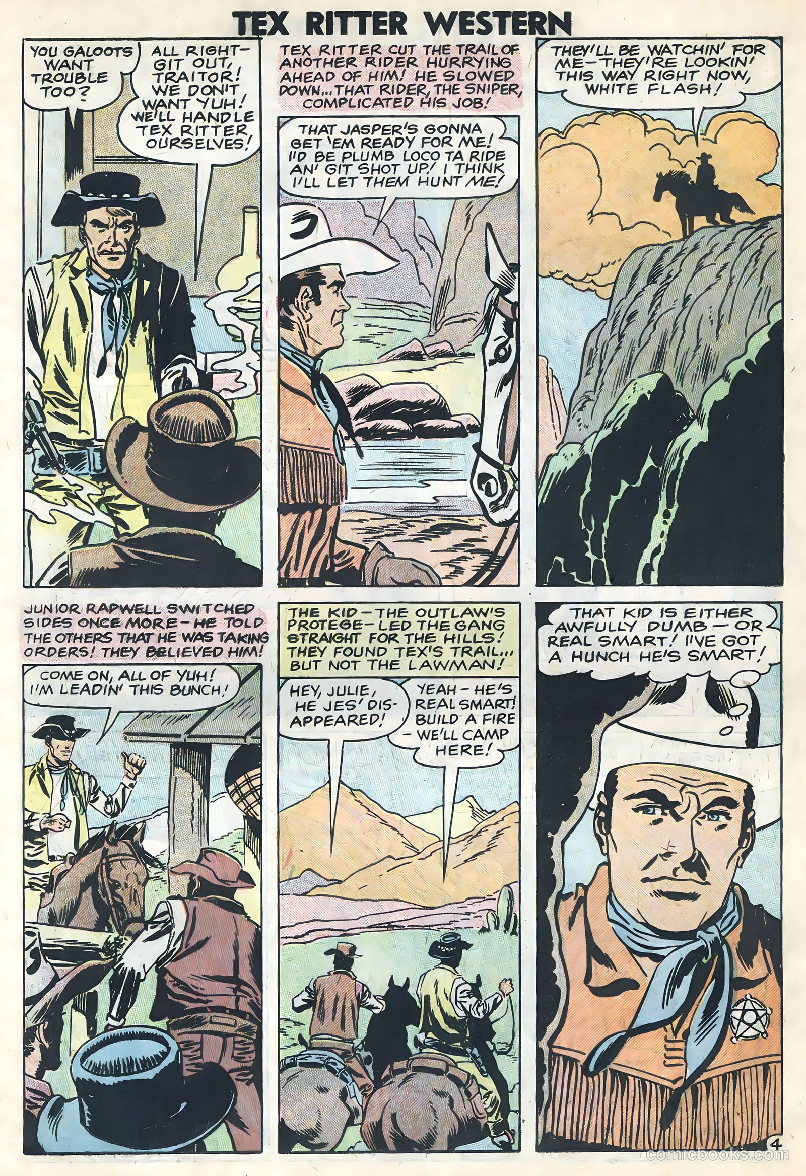 Tex Ritter Western #44 (1959) — page 18 of 36