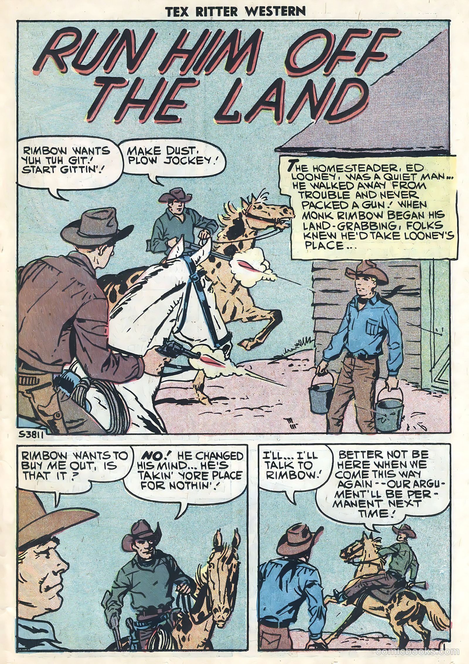 Tex Ritter Western #44 (1959) — page 23 of 36