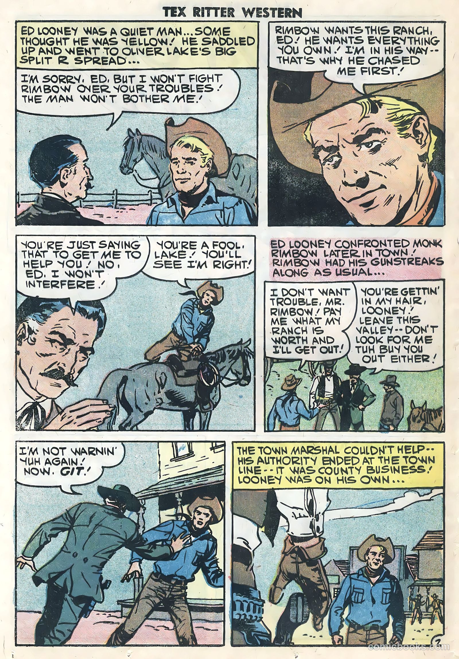 Tex Ritter Western #44 (1959) — page 24 of 36