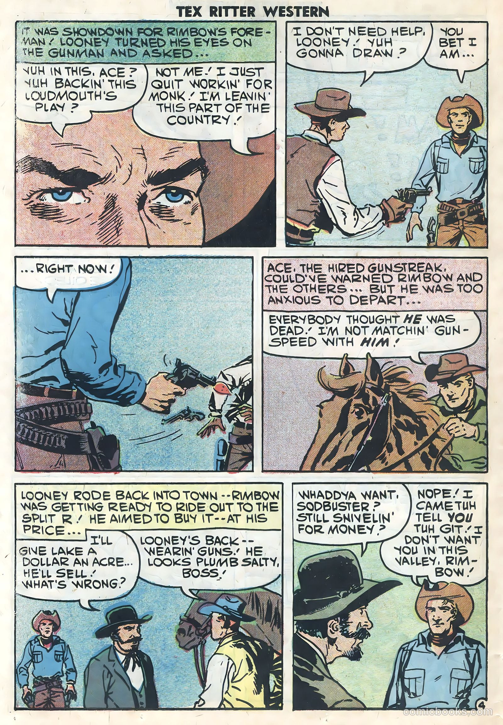 Tex Ritter Western #44 (1959) — page 26 of 36
