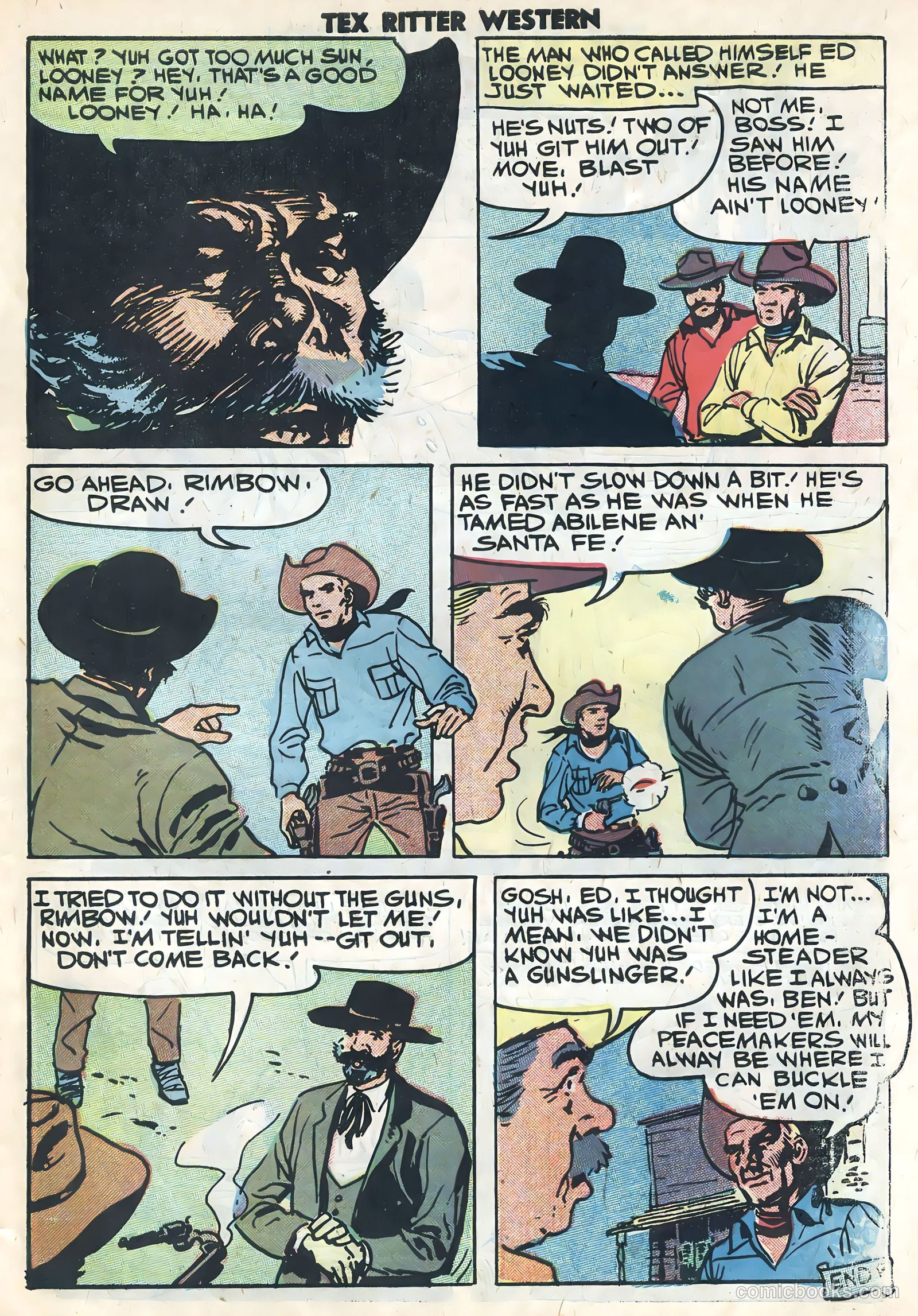 Tex Ritter Western #44 (1959) — page 27 of 36