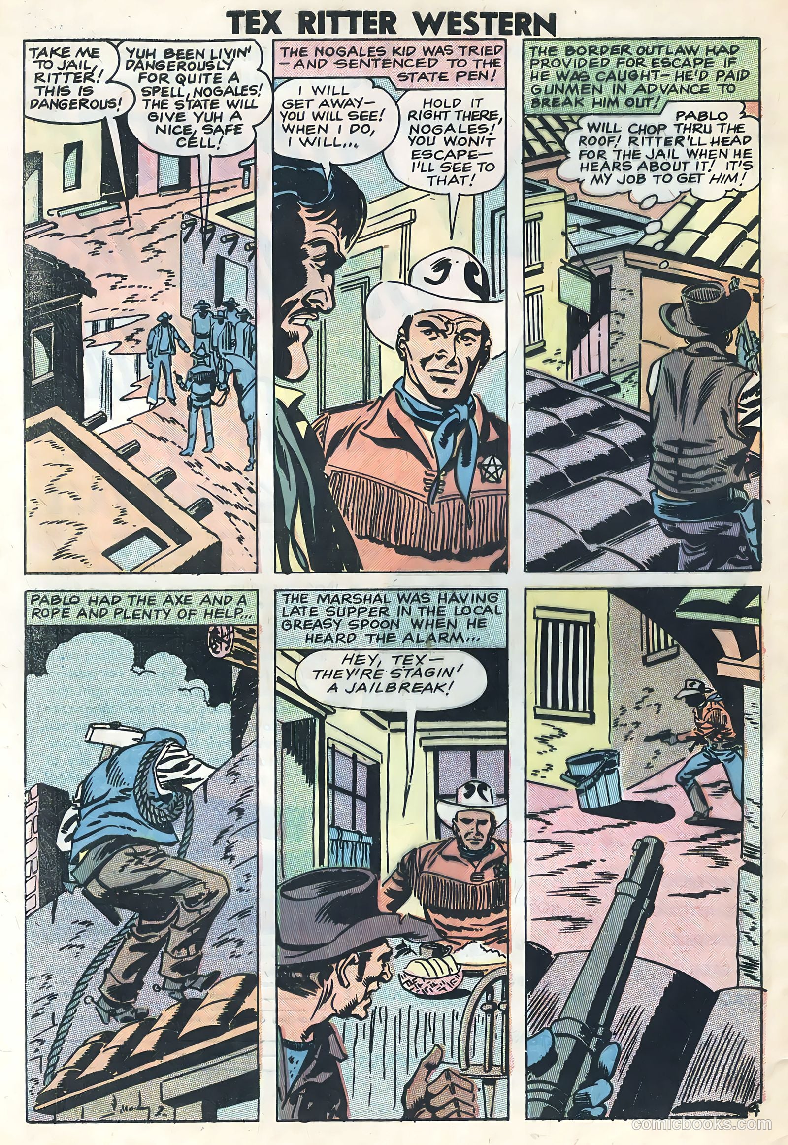 Tex Ritter Western #44 (1959) — page 32 of 36