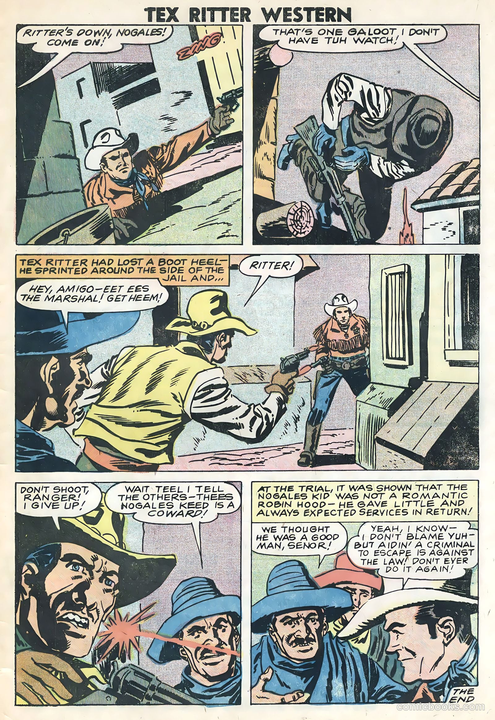 Tex Ritter Western #44 (1959) — page 33 of 36