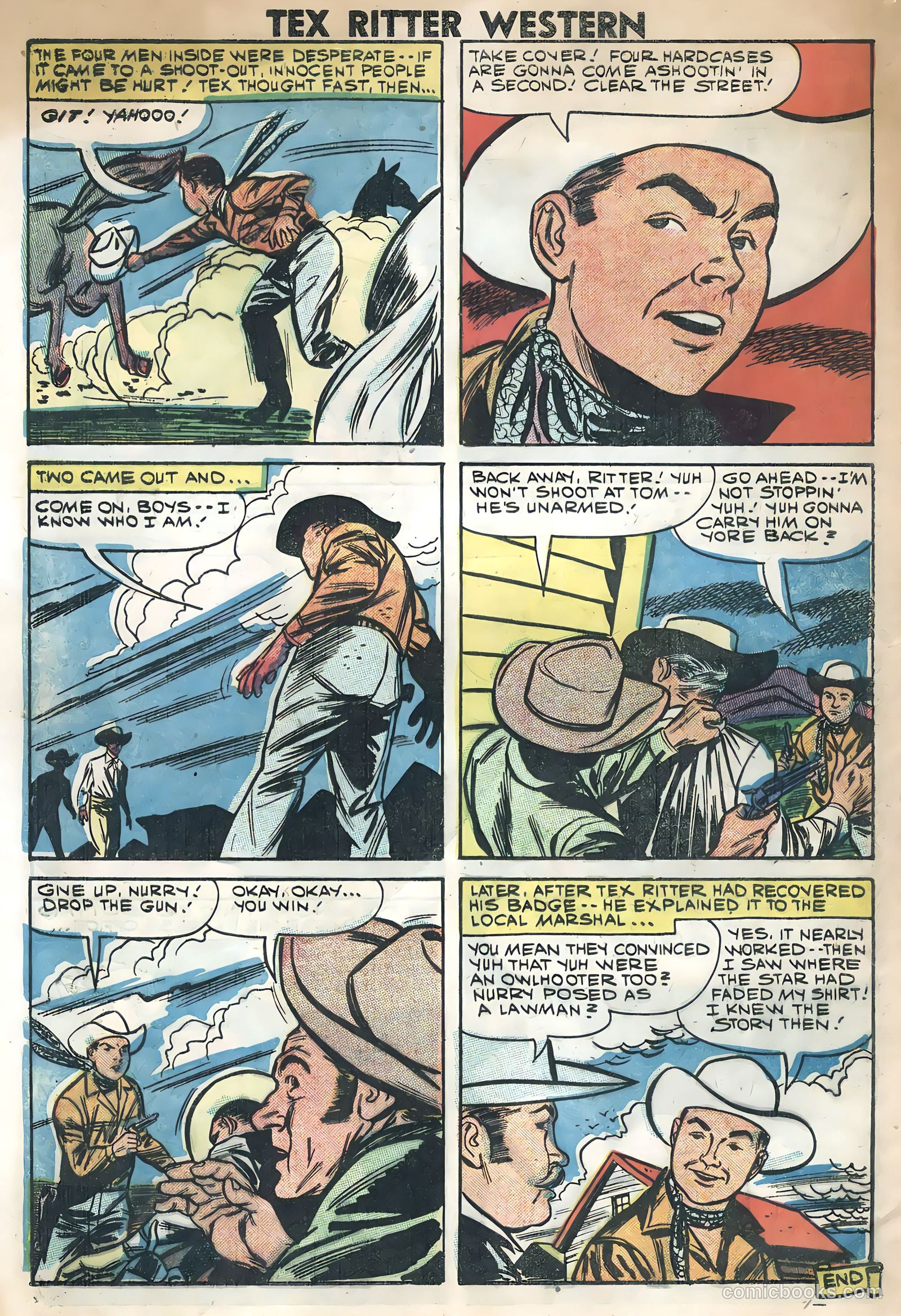 Tex Ritter Western #45 (1959) — page 8 of 35