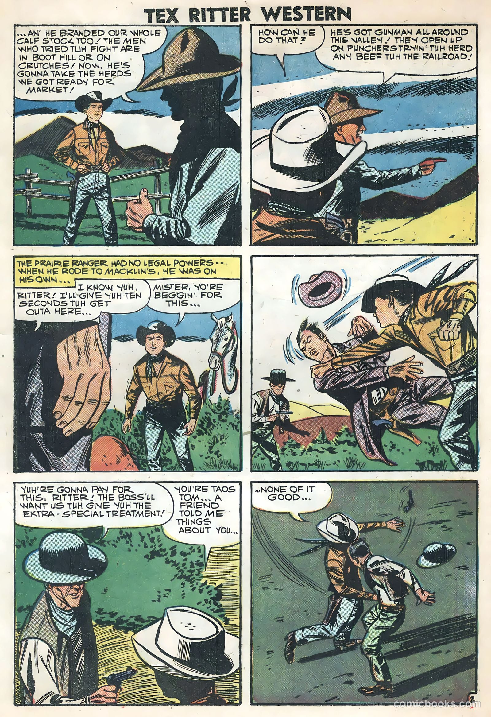 Tex Ritter Western #45 (1959) — page 16 of 35