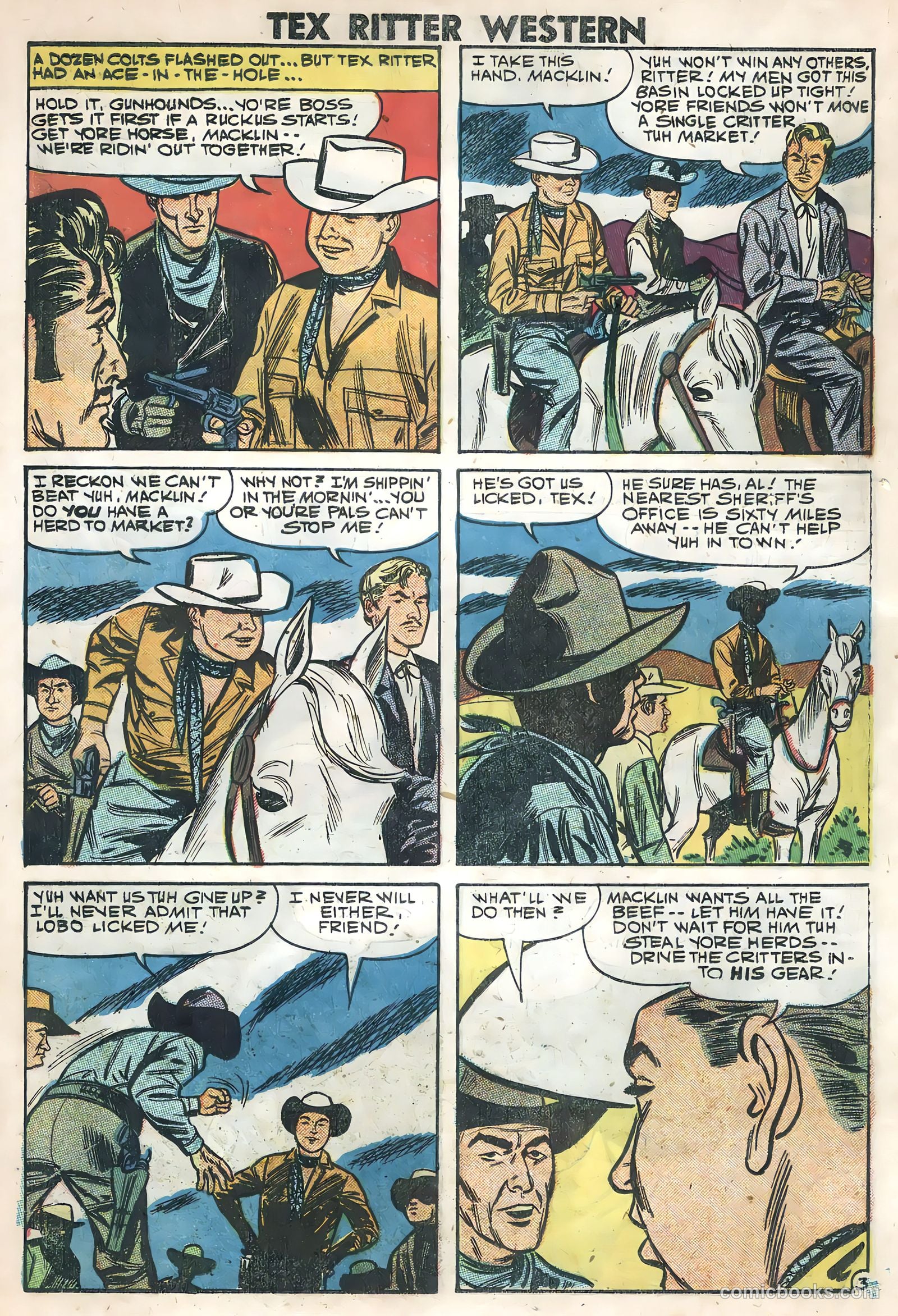 Tex Ritter Western #45 (1959) — page 17 of 35