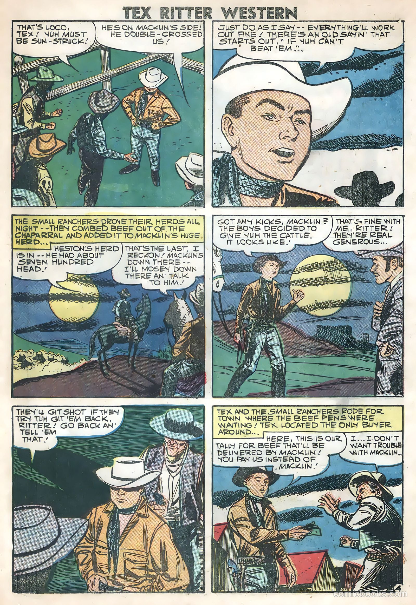 Tex Ritter Western #45 (1959) — page 18 of 35