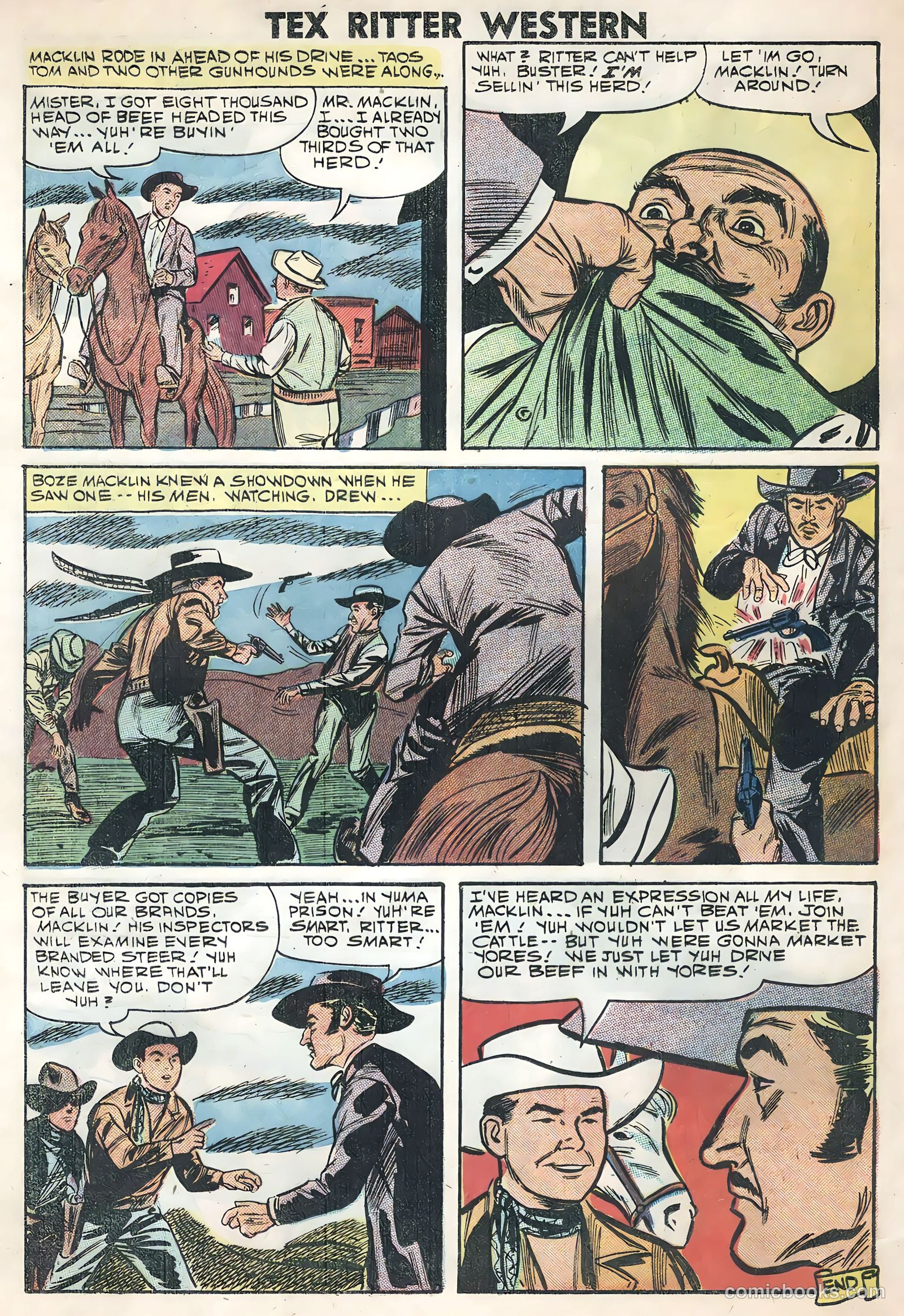 Tex Ritter Western #45 (1959) — page 19 of 35