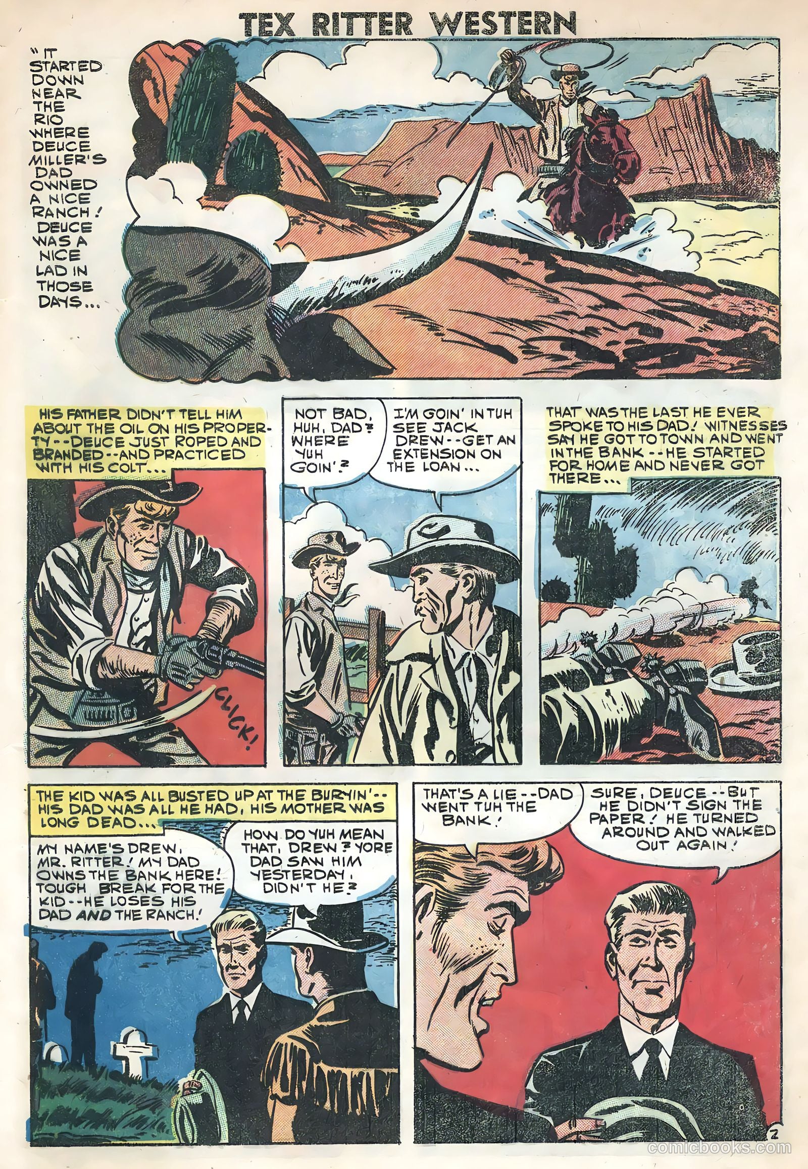 Tex Ritter Western #45 (1959) — page 28 of 35