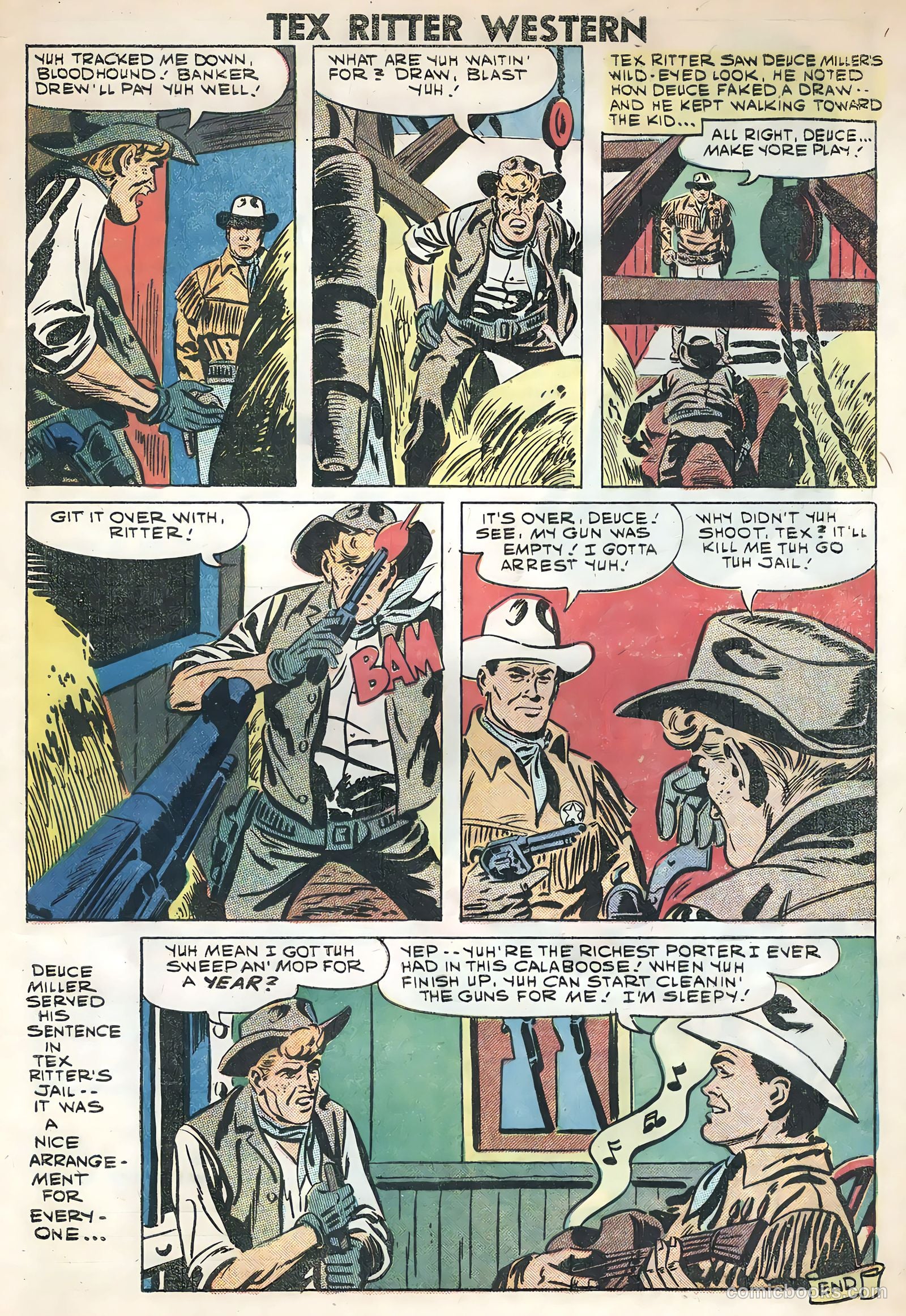 Tex Ritter Western #45 (1959) — page 32 of 35