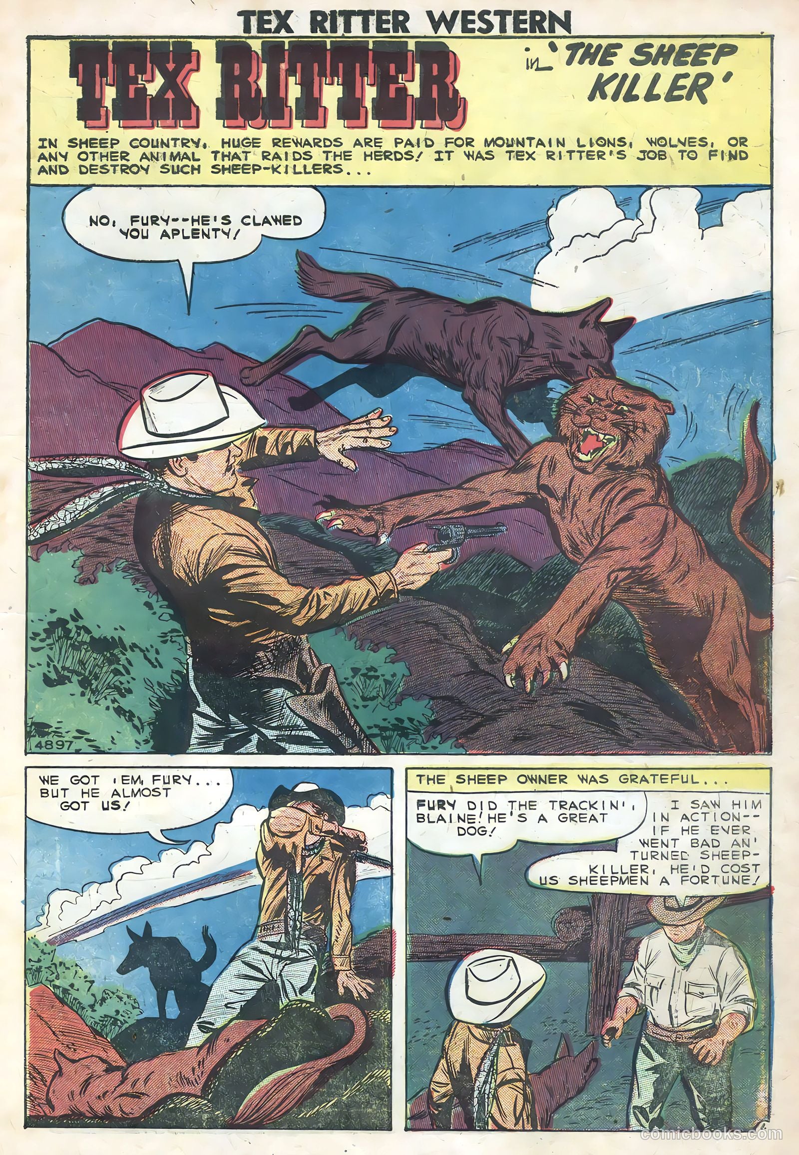Tex Ritter Western #46 (1959) — page 3 of 36