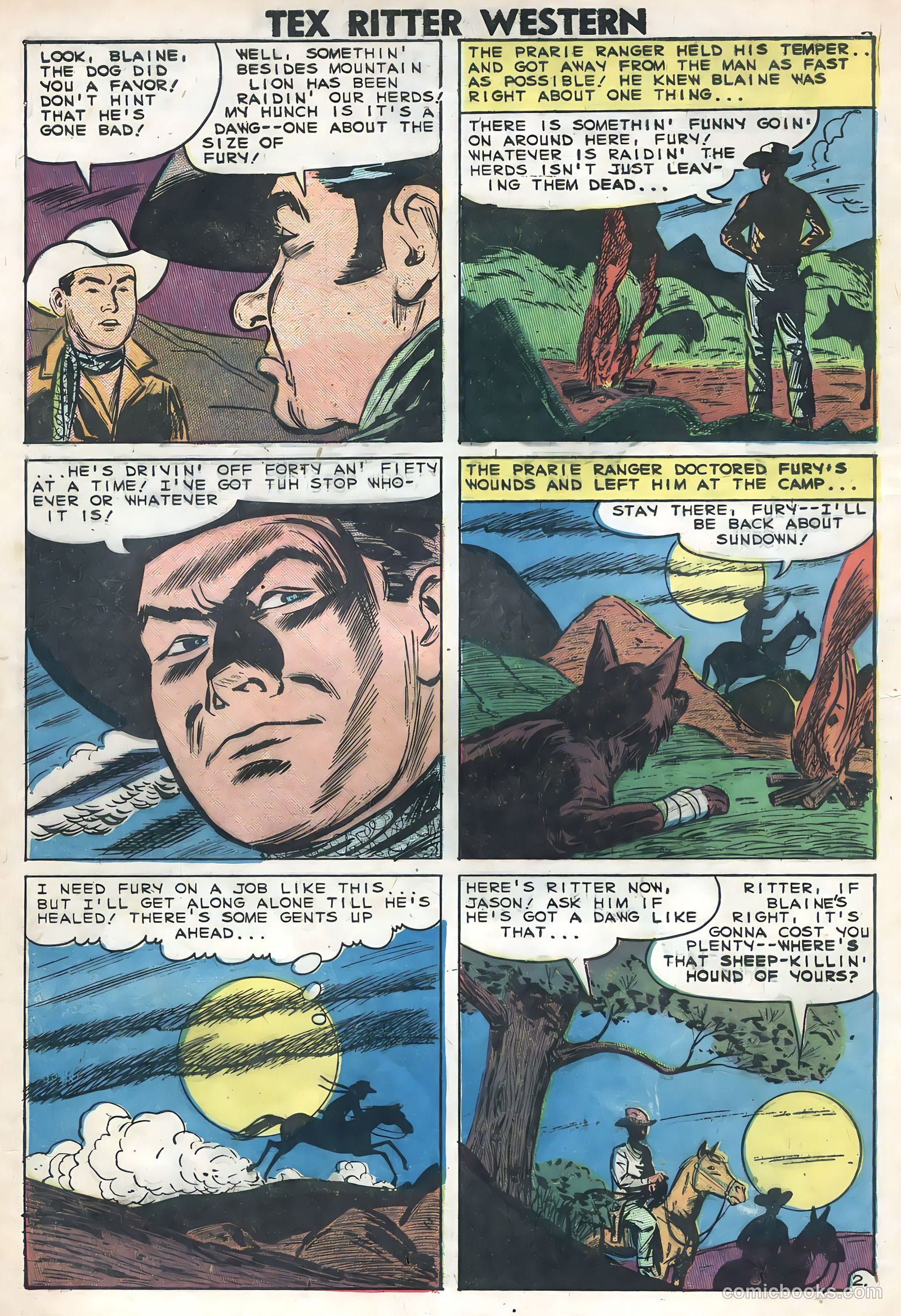 Tex Ritter Western #46 (1959) — page 4 of 36