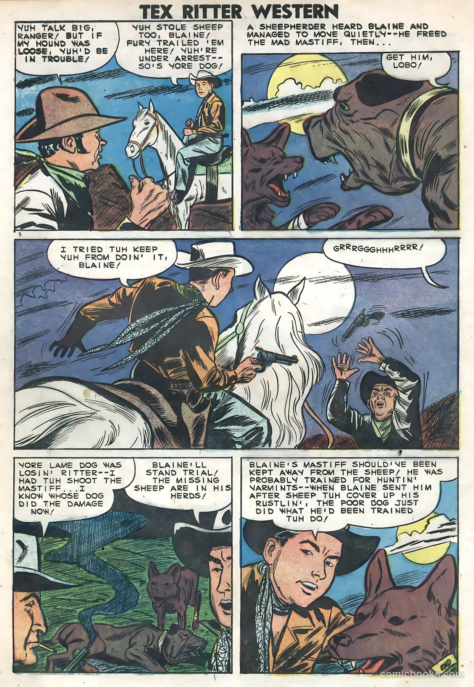 Tex Ritter Western #46 (1959) — page 8 of 36
