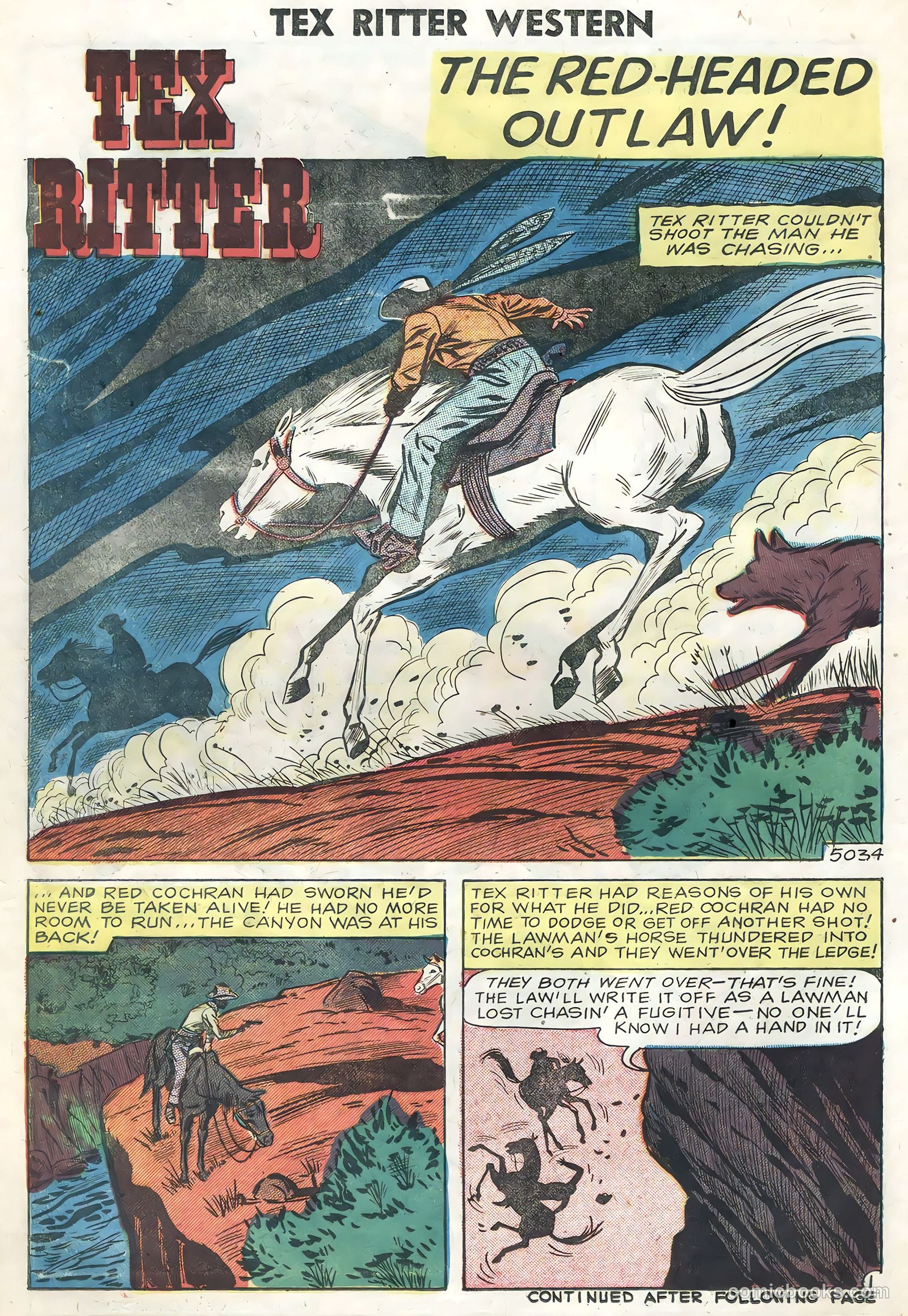 Tex Ritter Western #46 (1959) — page 14 of 36