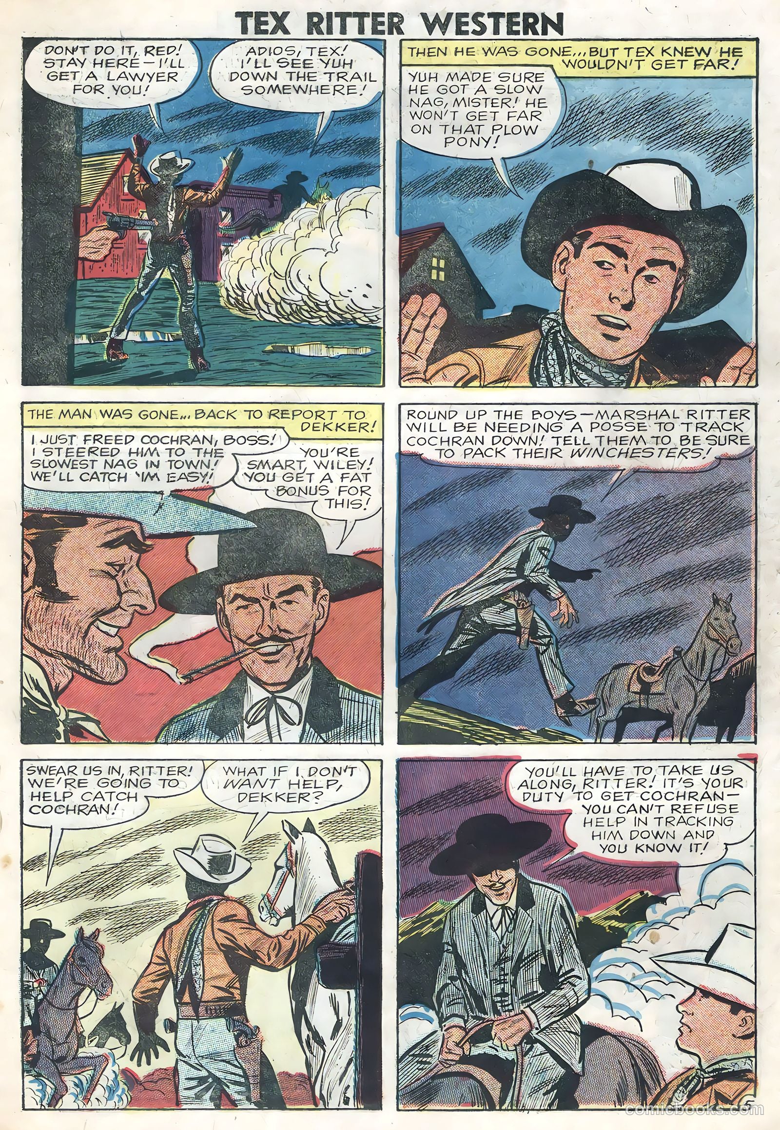 Tex Ritter Western #46 (1959) — page 19 of 36