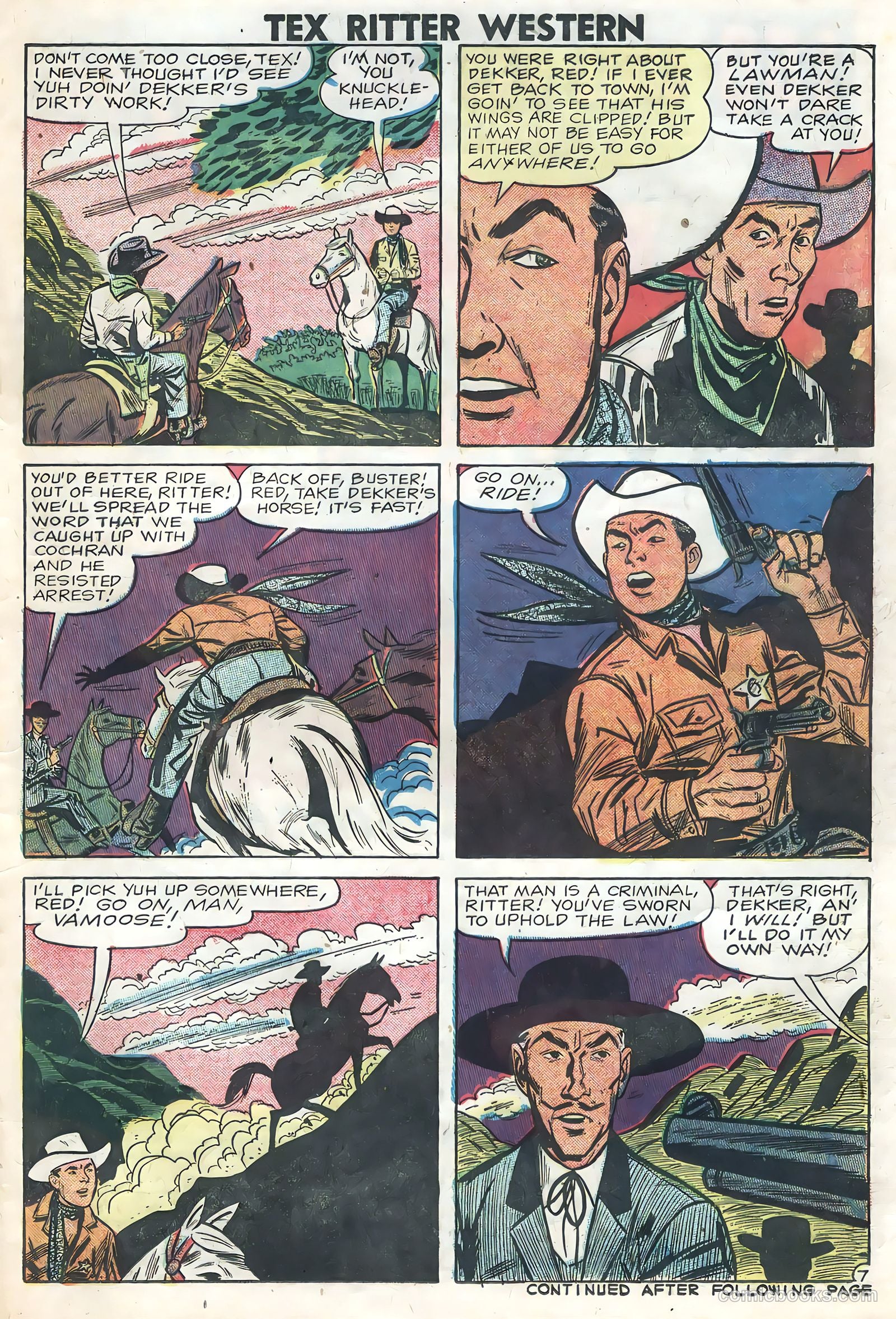 Tex Ritter Western #46 (1959) — page 21 of 36