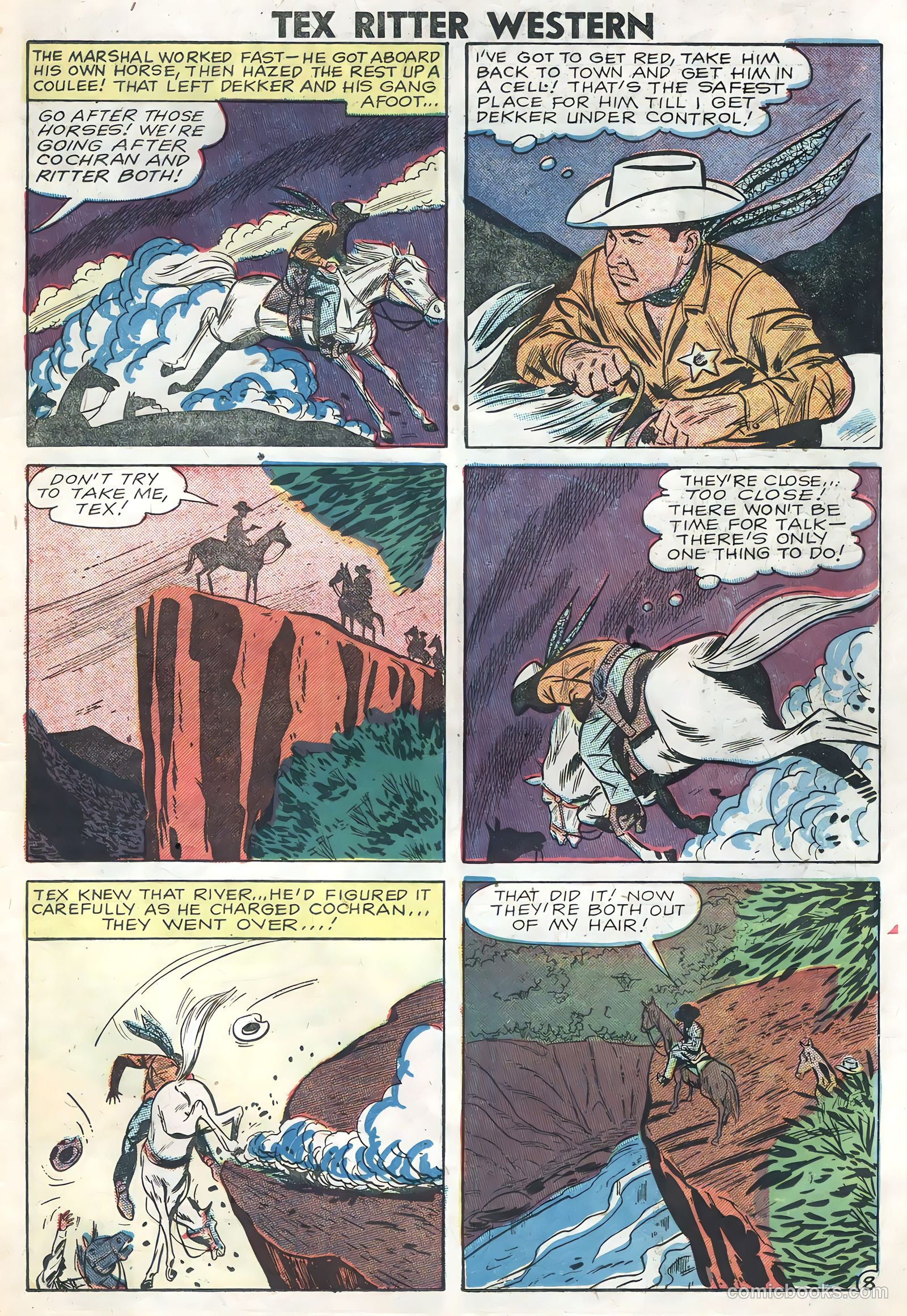 Tex Ritter Western #46 (1959) — page 23 of 36