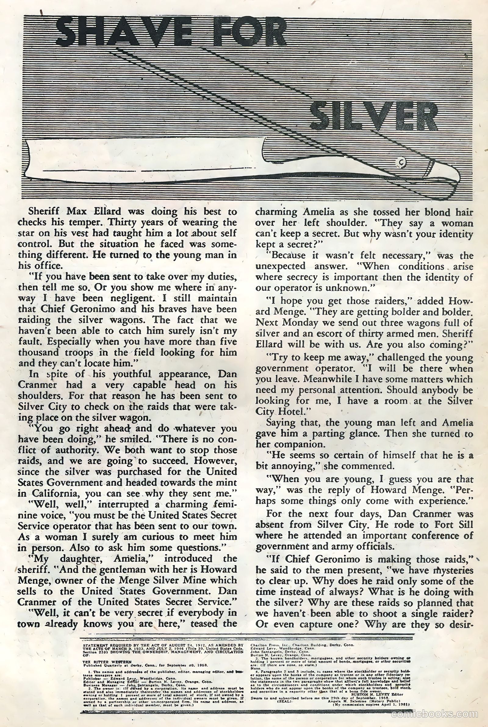 Tex Ritter Western #46 (1959) — page 26 of 36