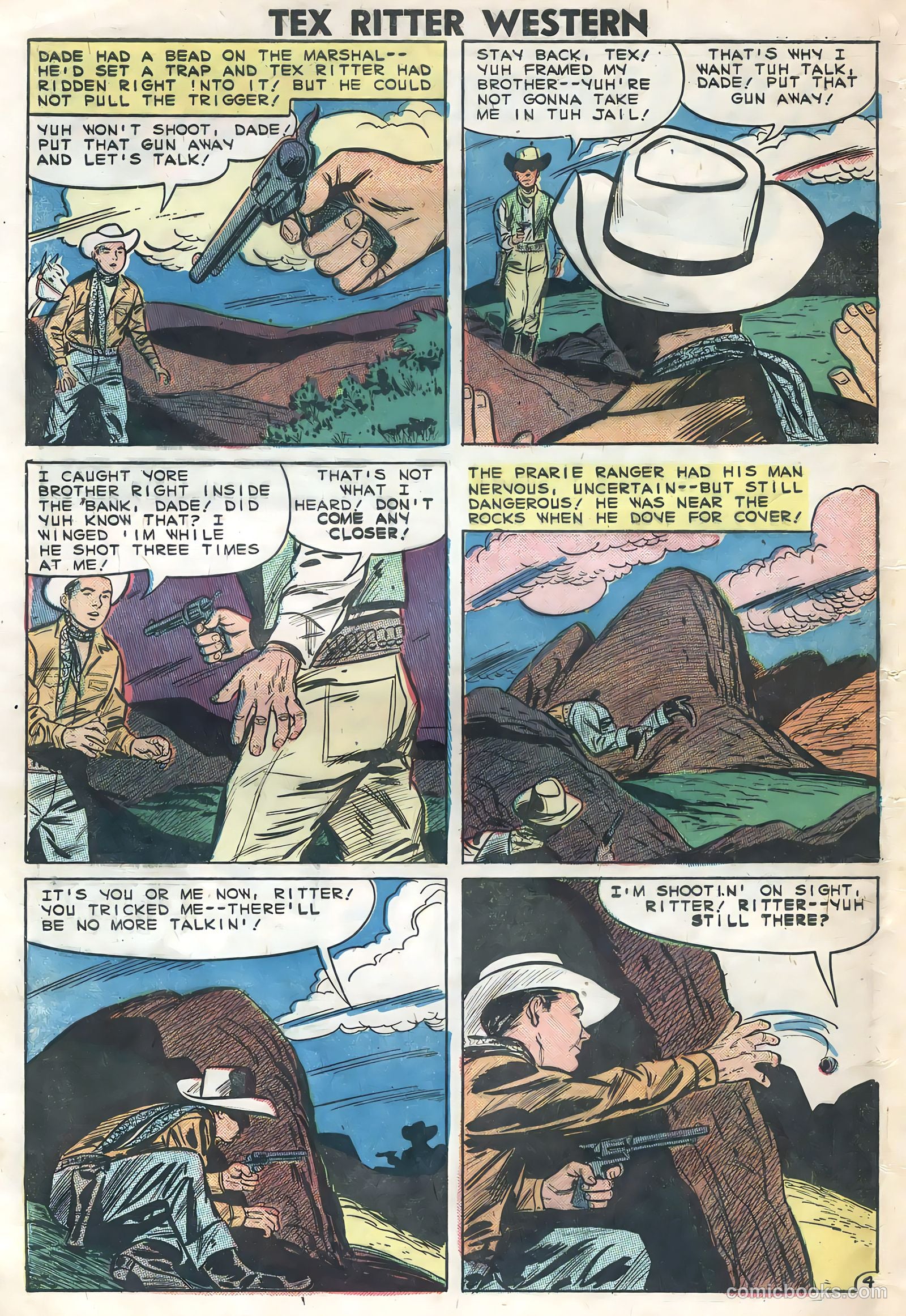 Tex Ritter Western #46 (1959) — page 32 of 36