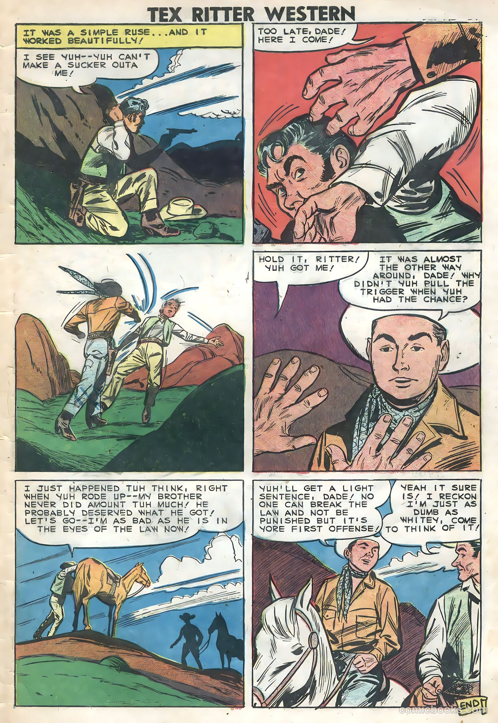 Tex Ritter Western #46 (1959) — page 33 of 36