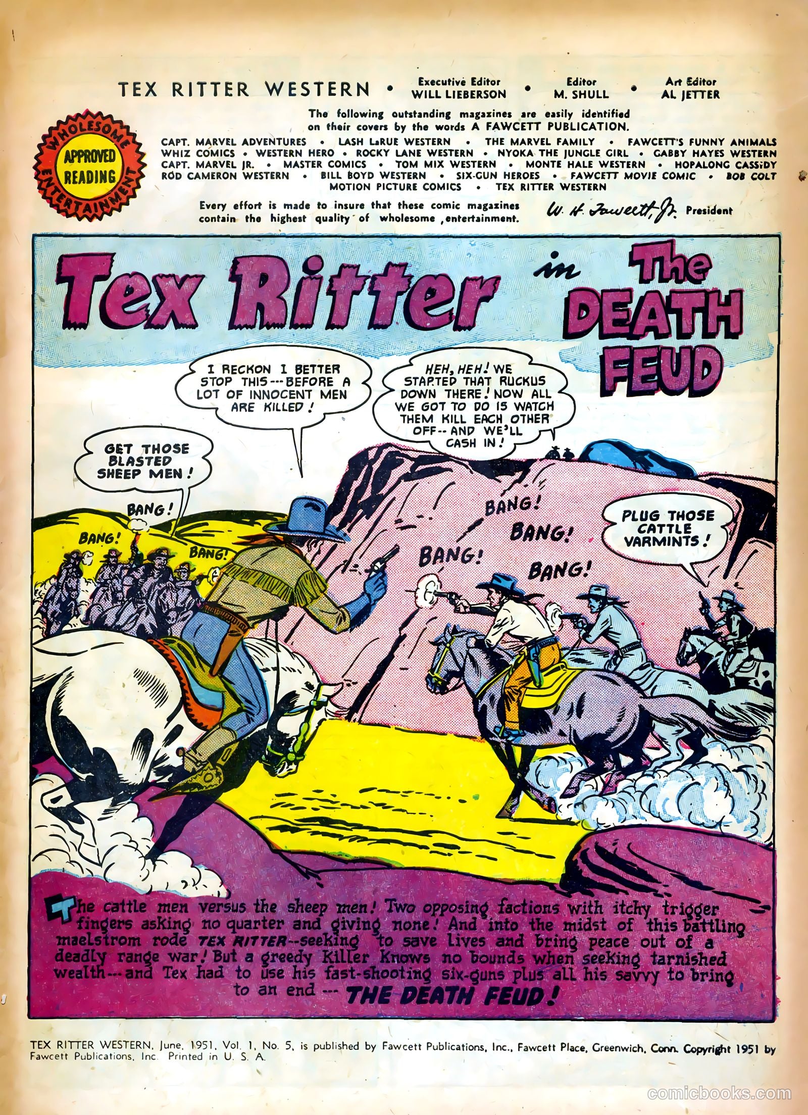 Tex Ritter Western #5 (1951) — page 3 of 36