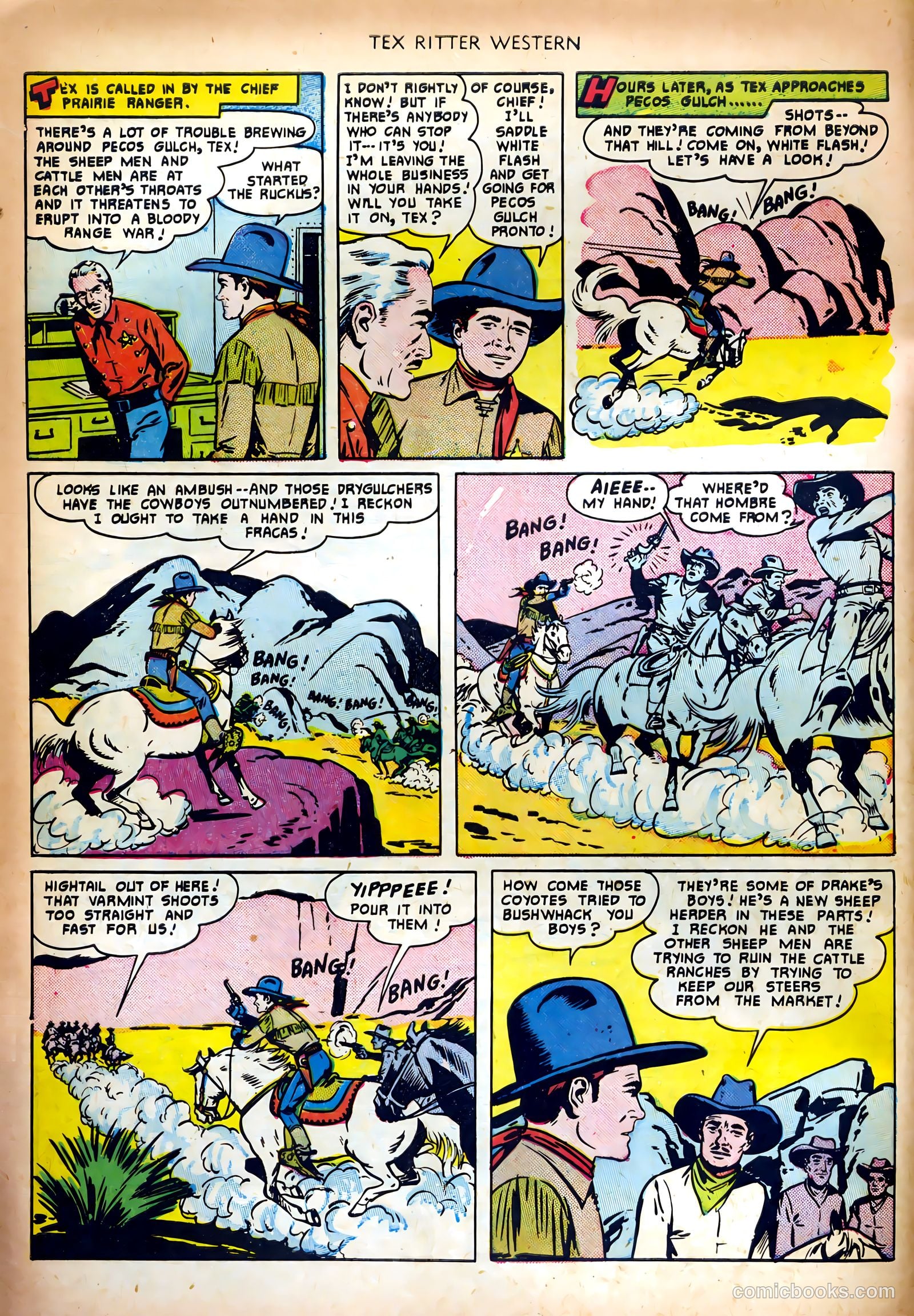 Tex Ritter Western #5 (1951) — page 4 of 36