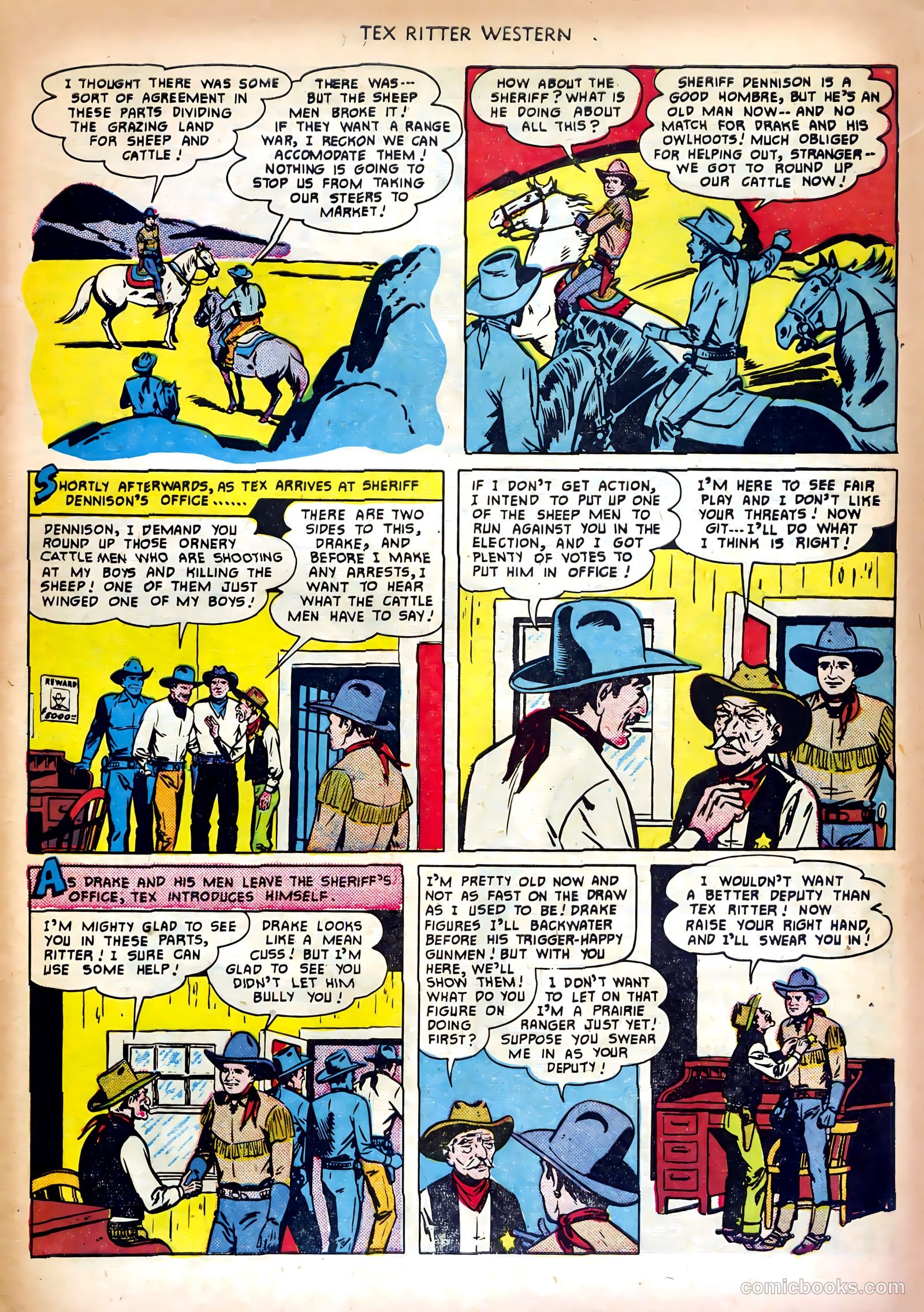 Tex Ritter Western #5 (1951) — page 5 of 36