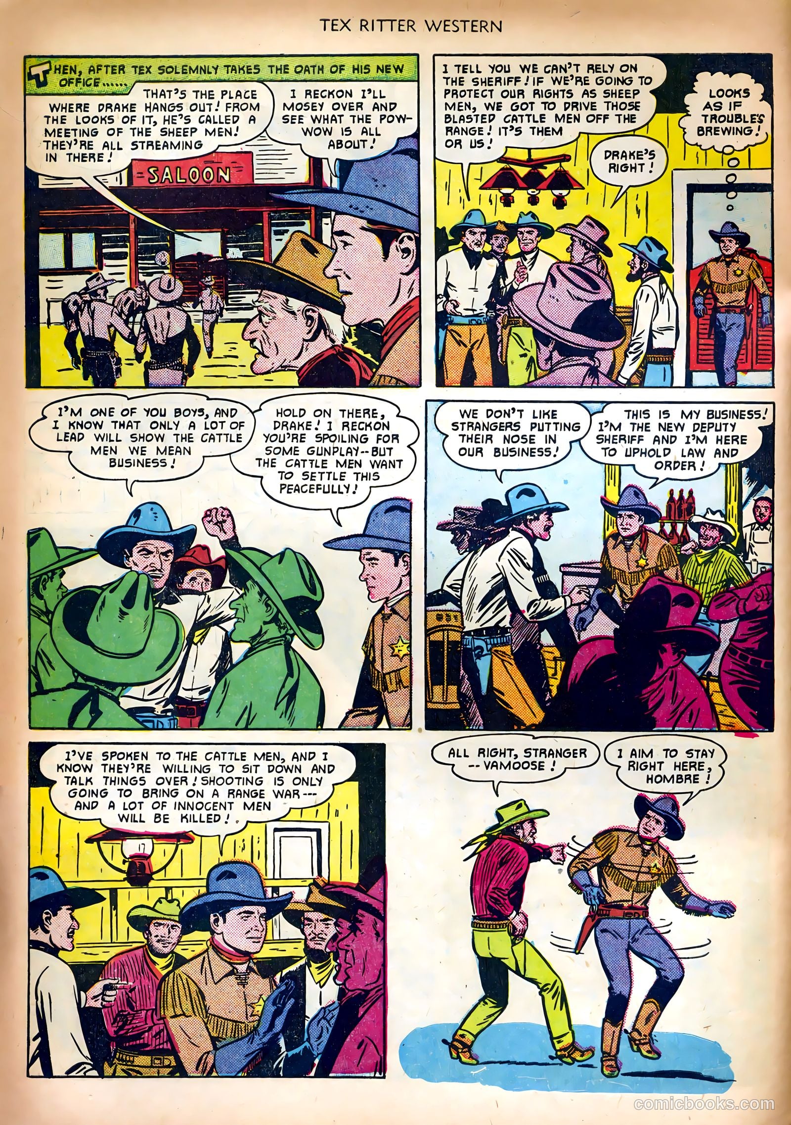 Tex Ritter Western #5 (1951) — page 6 of 36