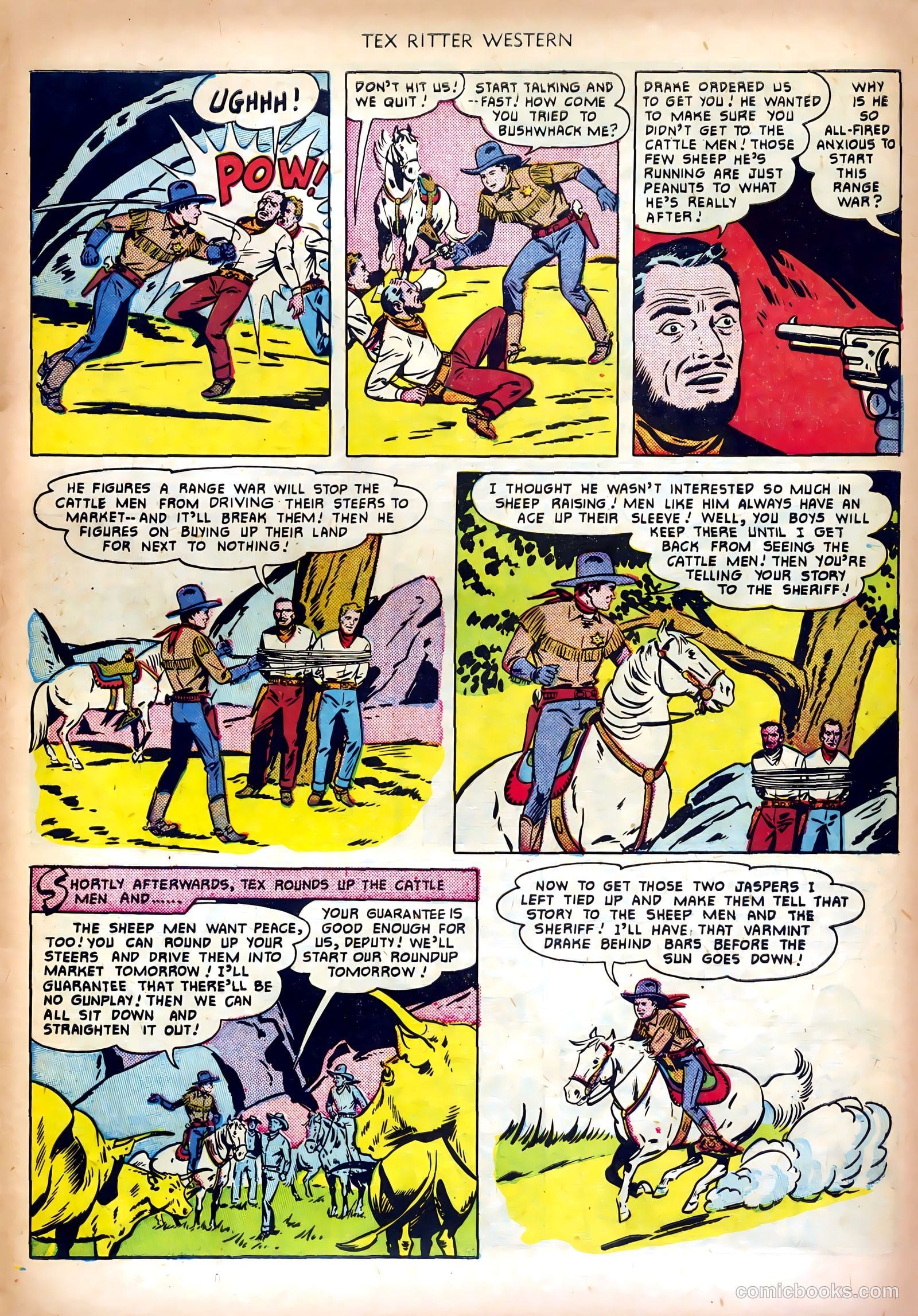 Tex Ritter Western #5 (1951) — page 9 of 36