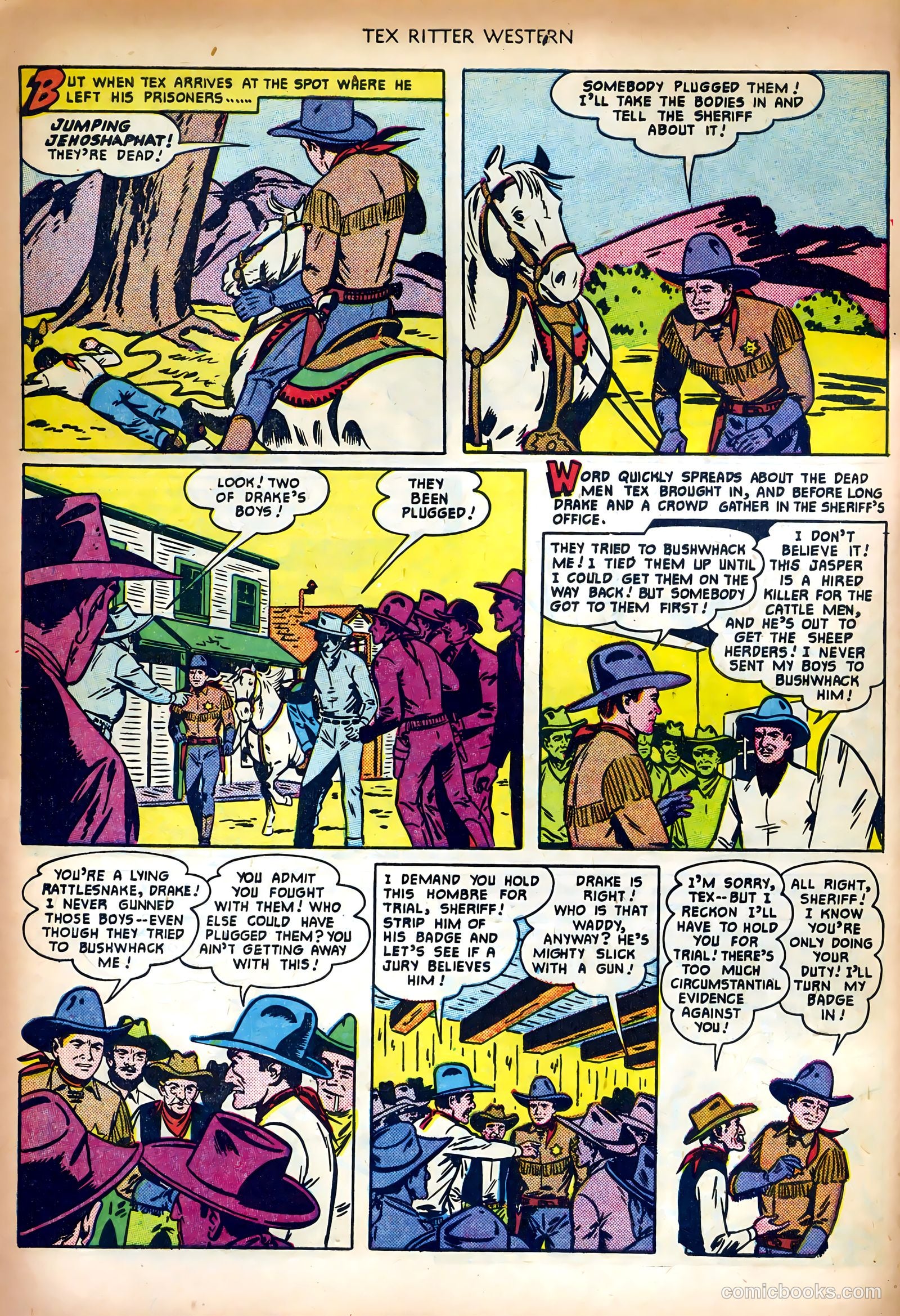Tex Ritter Western #5 (1951) — page 10 of 36