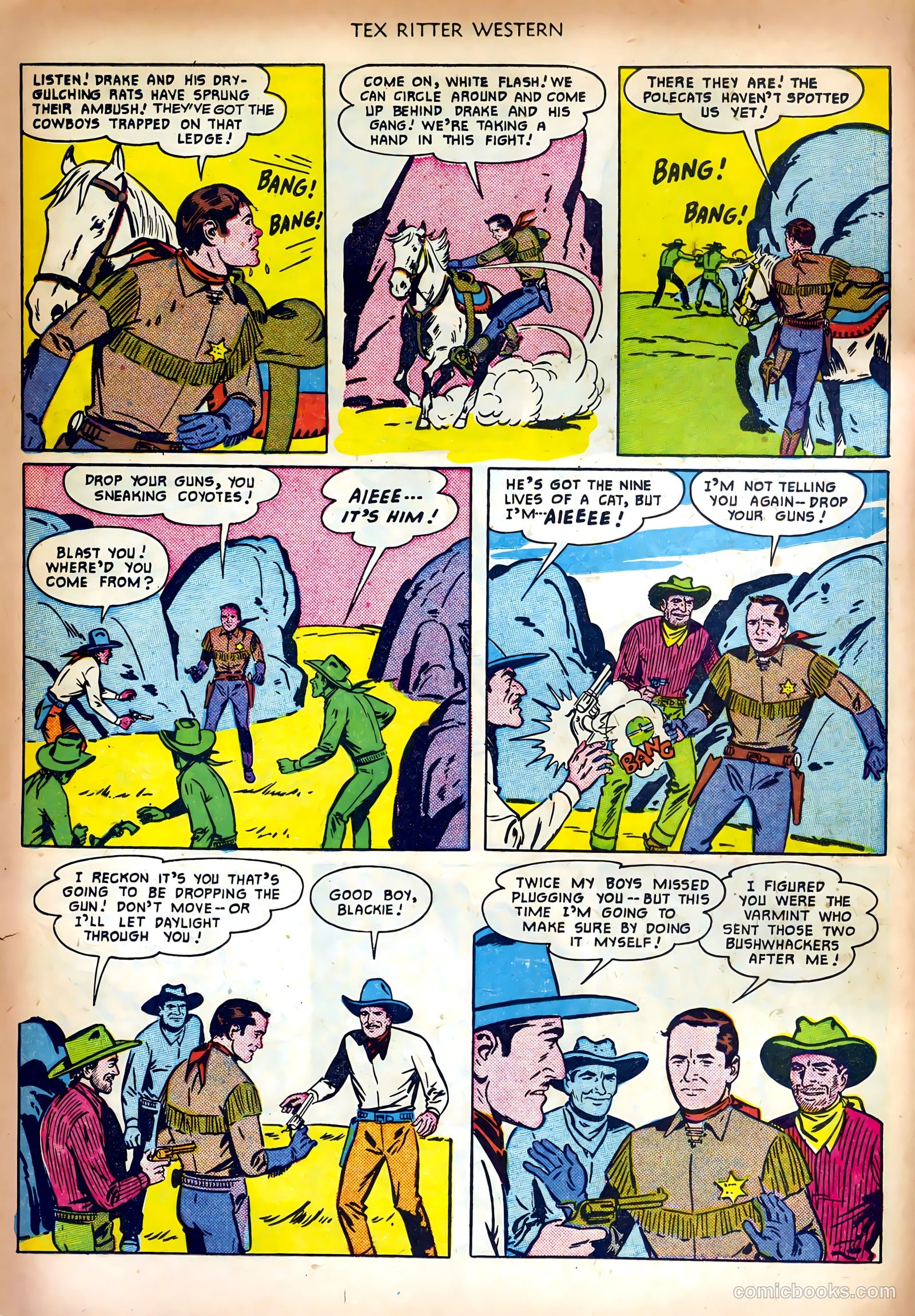 Tex Ritter Western #5 (1951) — page 14 of 36