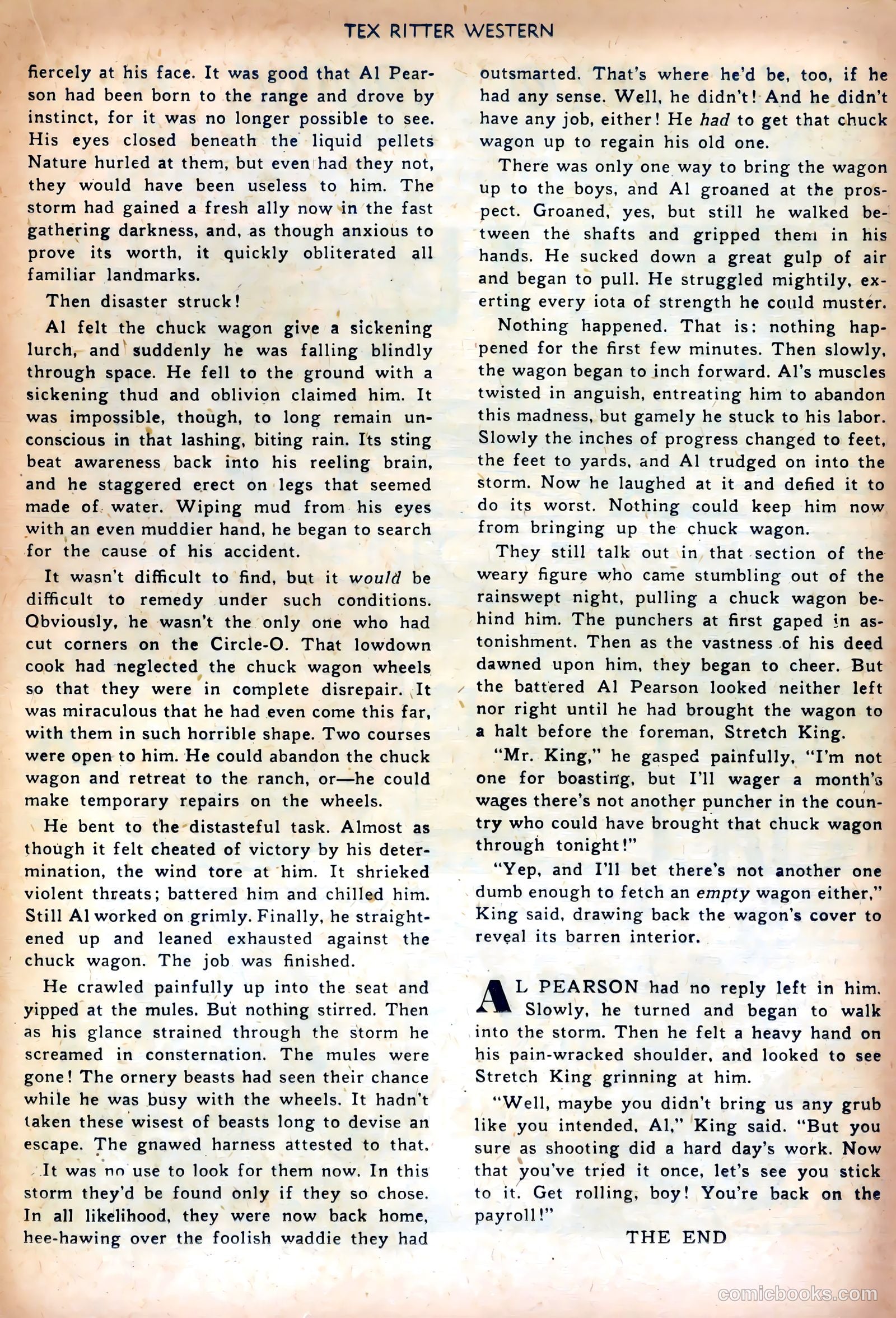 Tex Ritter Western #5 (1951) — page 17 of 36