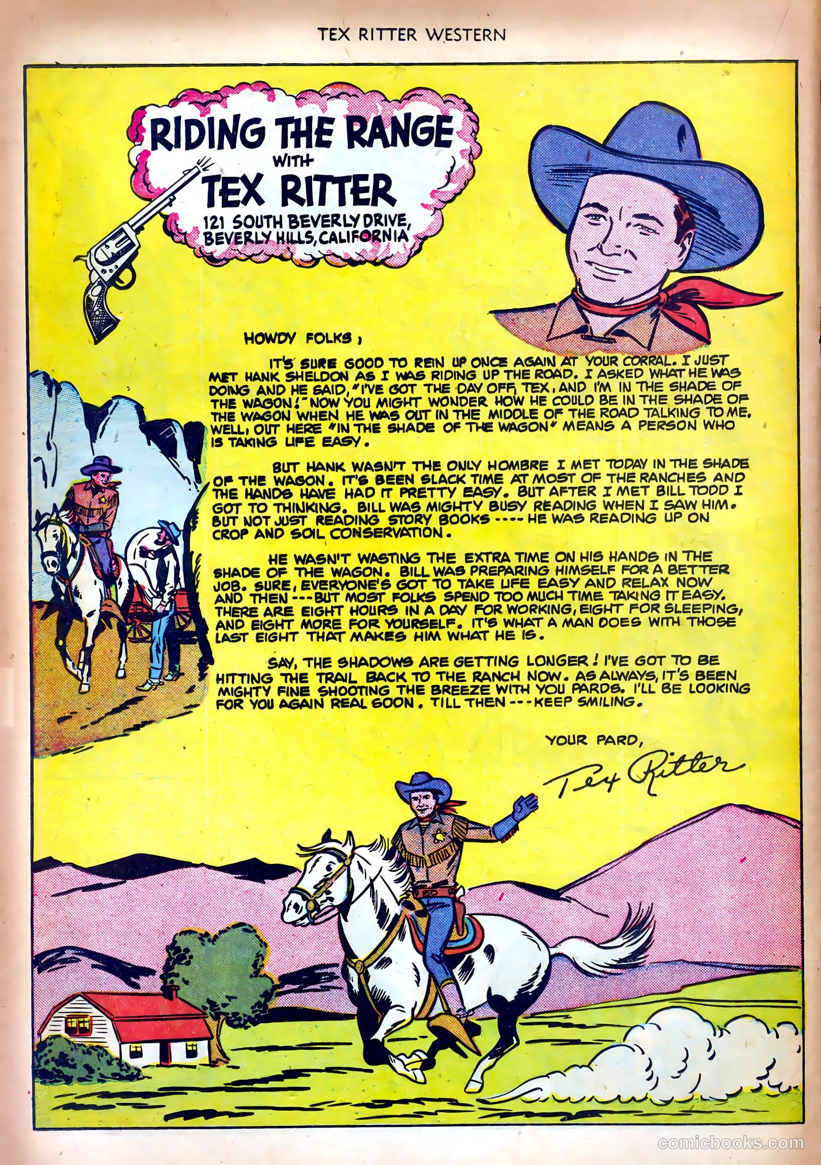 Tex Ritter Western #5 (1951) — page 22 of 36
