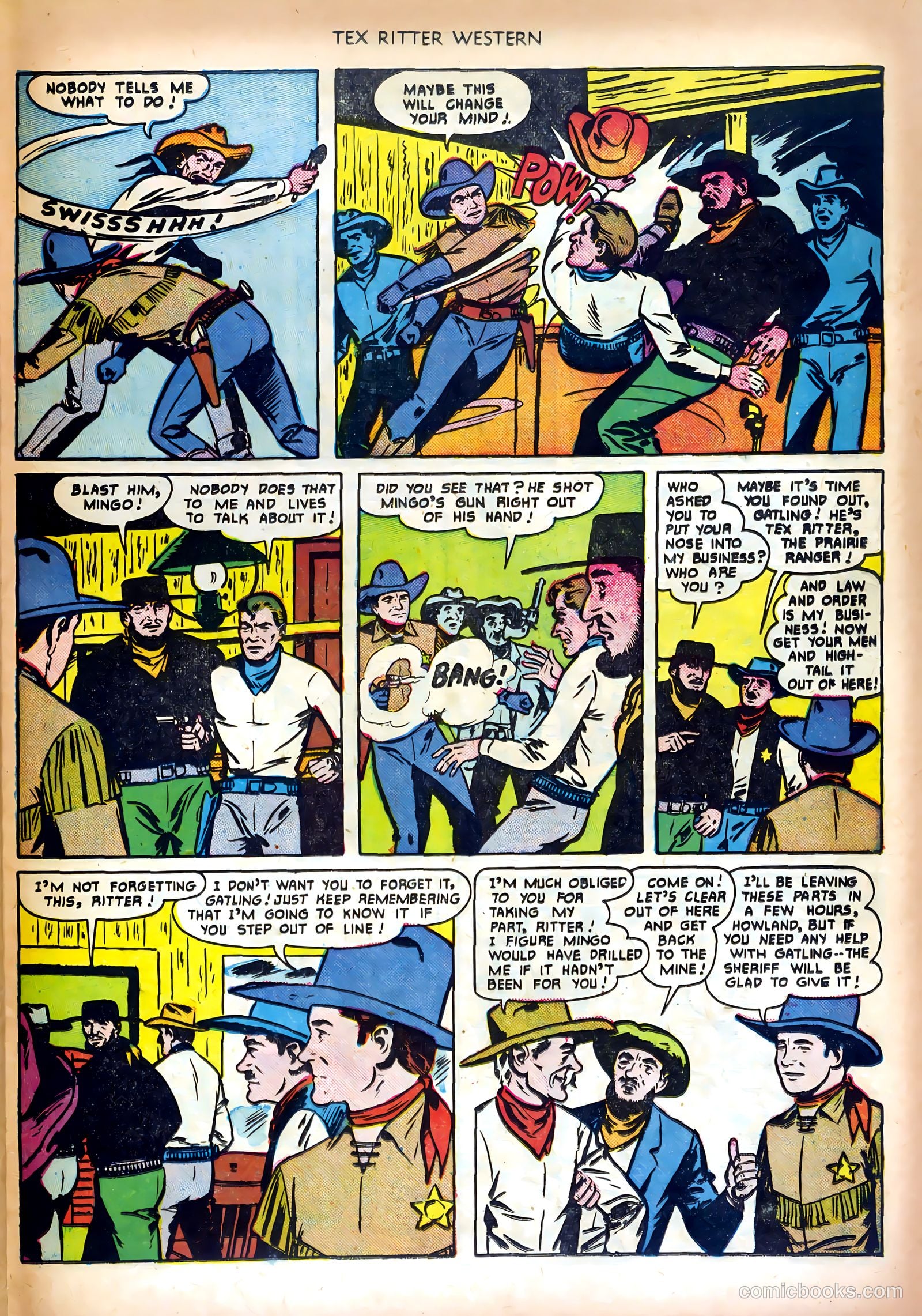 Tex Ritter Western #5 (1951) — page 25 of 36