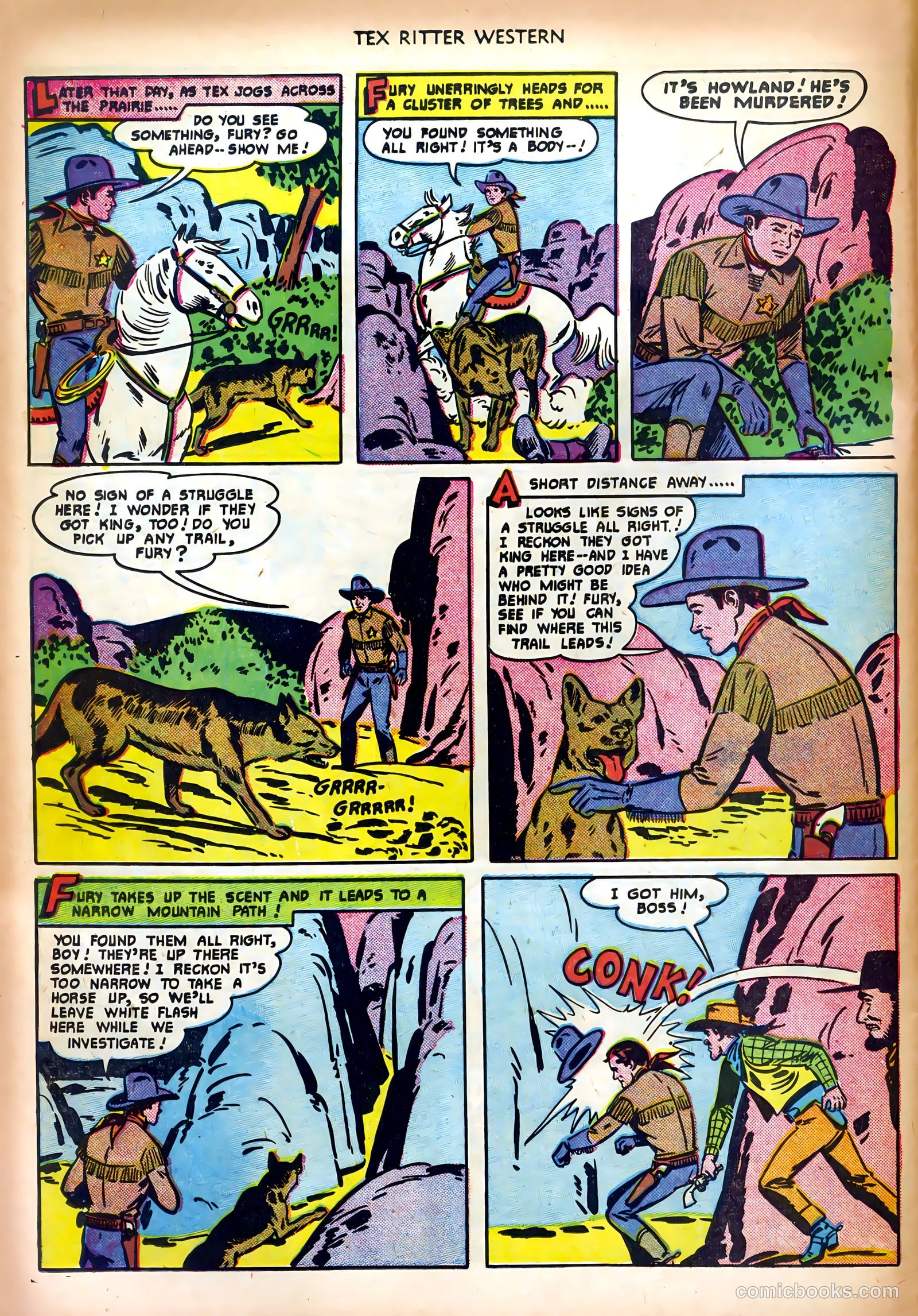 Tex Ritter Western #5 (1951) — page 26 of 36