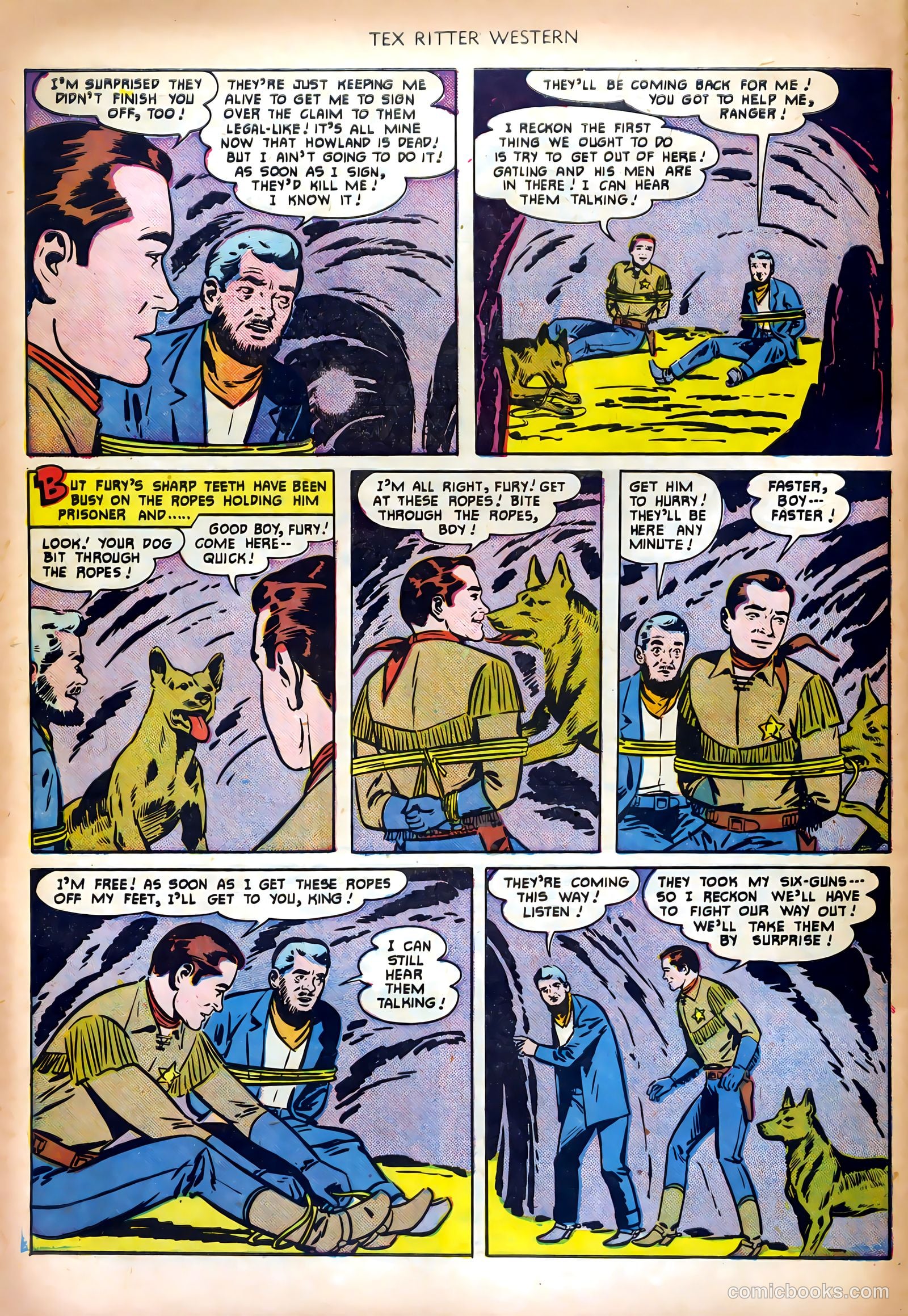 Tex Ritter Western #5 (1951) — page 28 of 36
