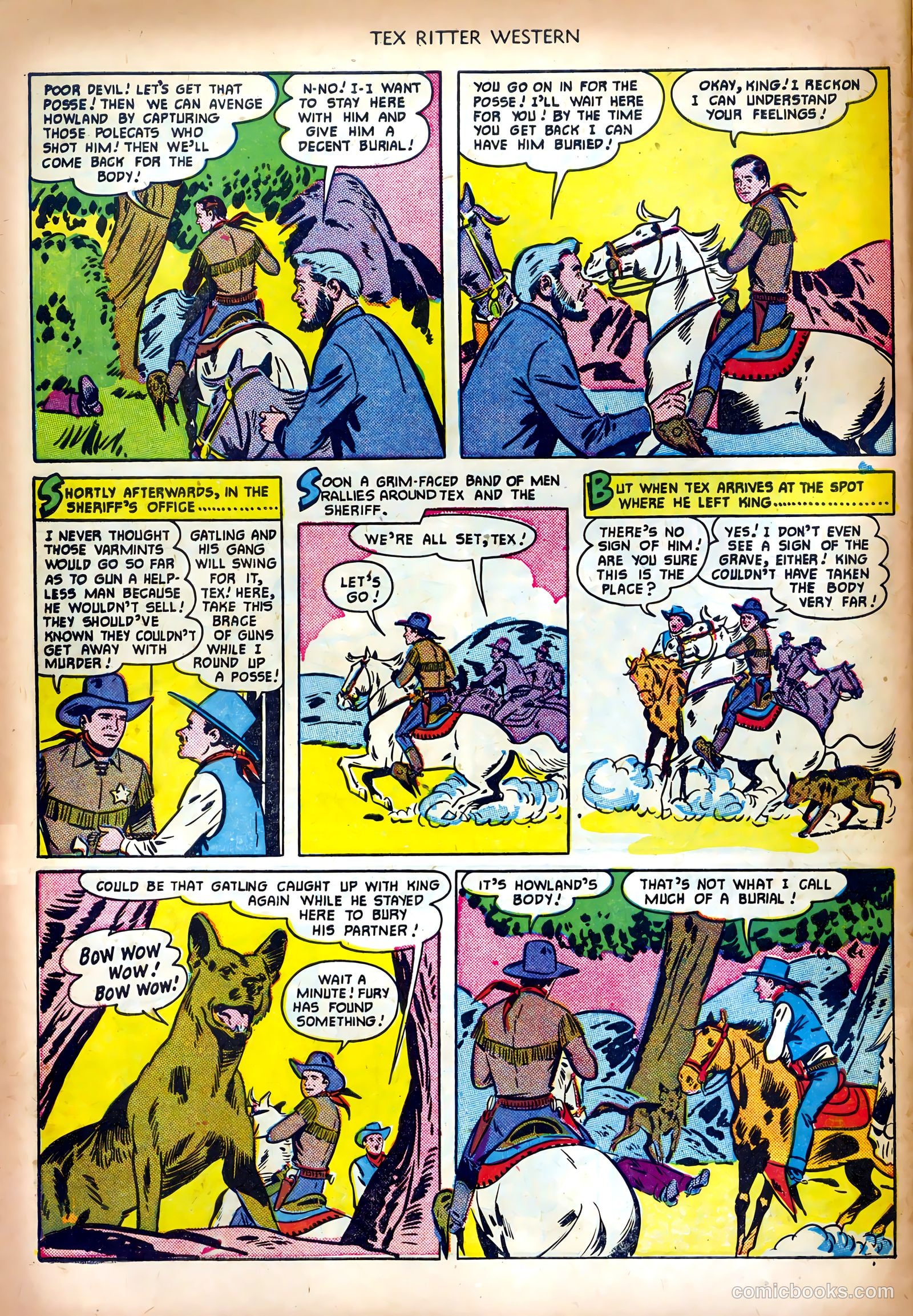Tex Ritter Western #5 (1951) — page 30 of 36