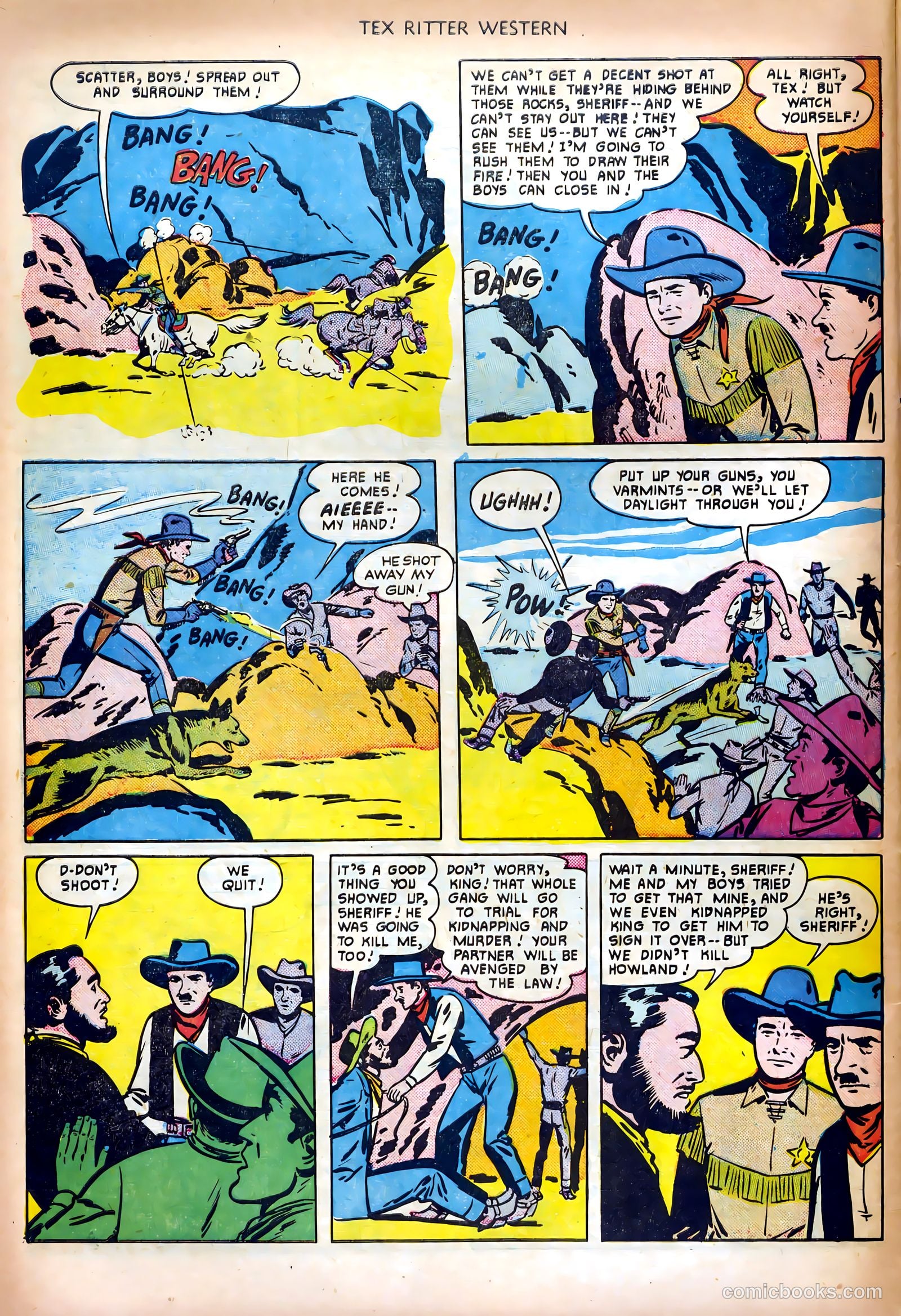 Tex Ritter Western #5 (1951) — page 32 of 36