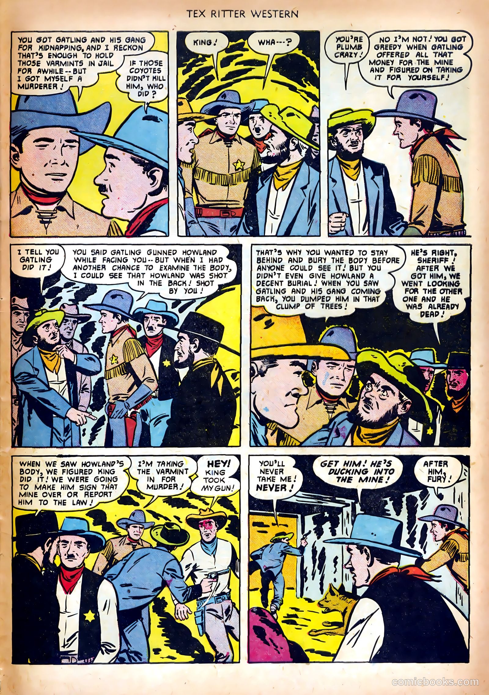Tex Ritter Western #5 (1951) — page 33 of 36