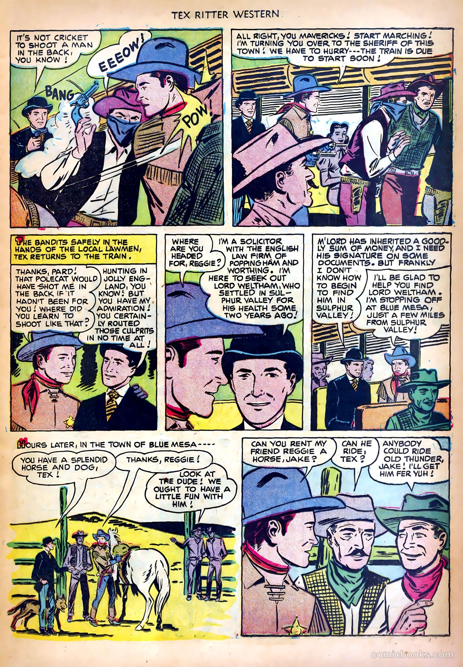 Tex Ritter Western #6 (1951) — page 5 of 36