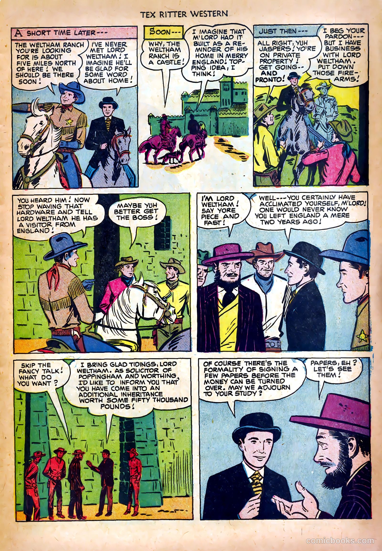 Tex Ritter Western #6 (1951) — page 7 of 36