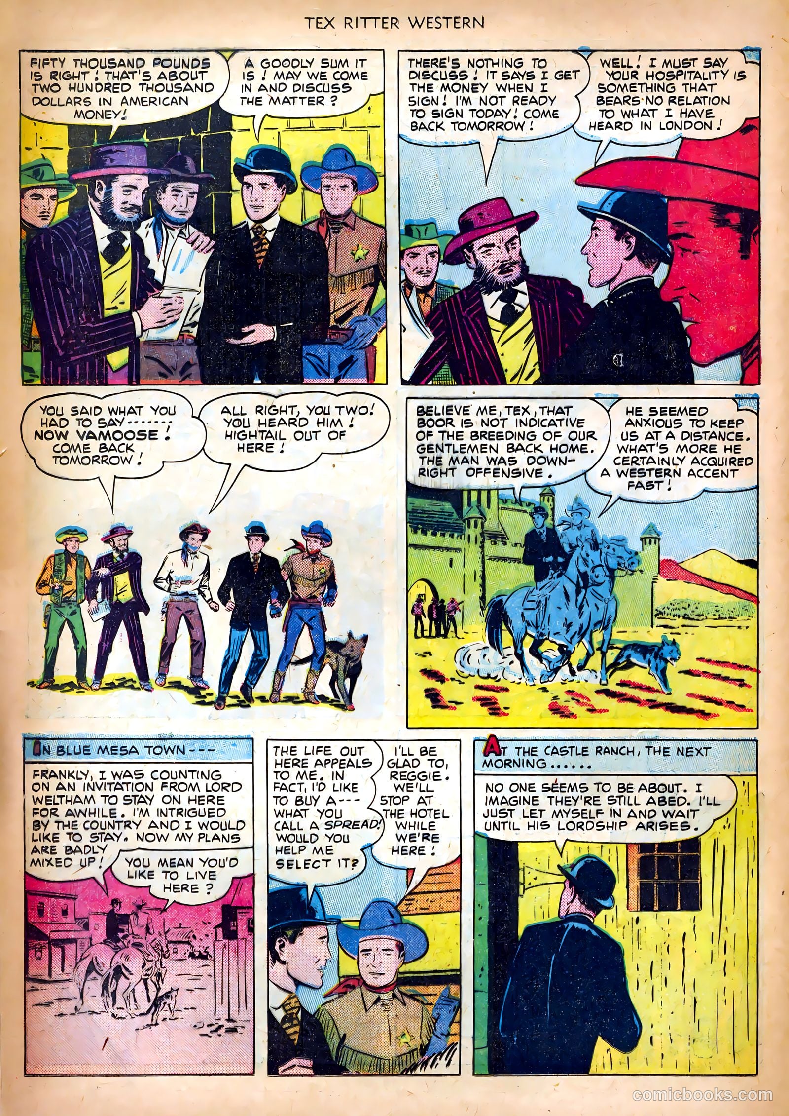 Tex Ritter Western #6 (1951) — page 8 of 36