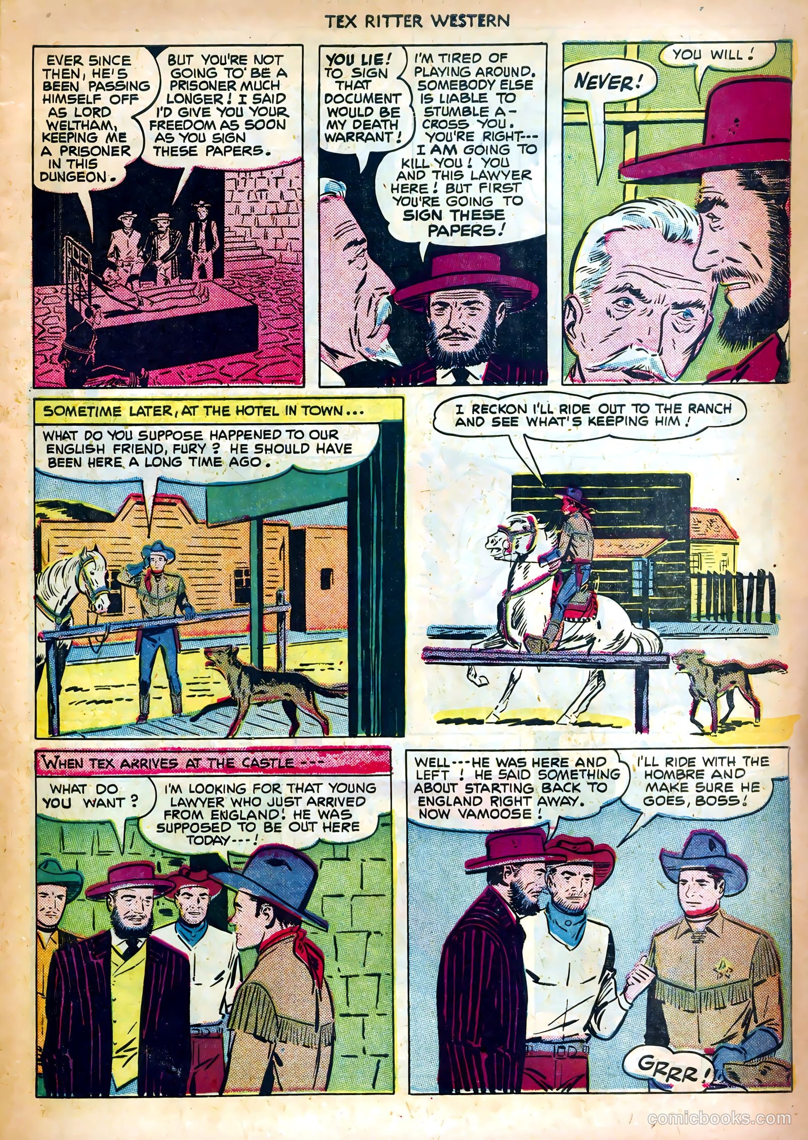 Tex Ritter Western #6 (1951) — page 11 of 36