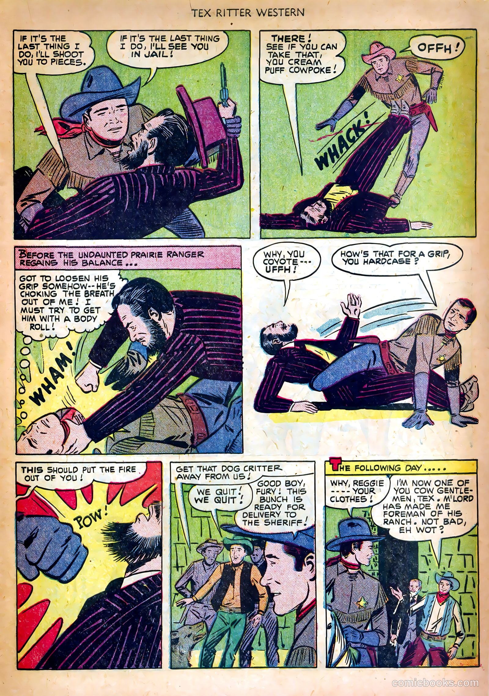 Tex Ritter Western #6 (1951) — page 15 of 36